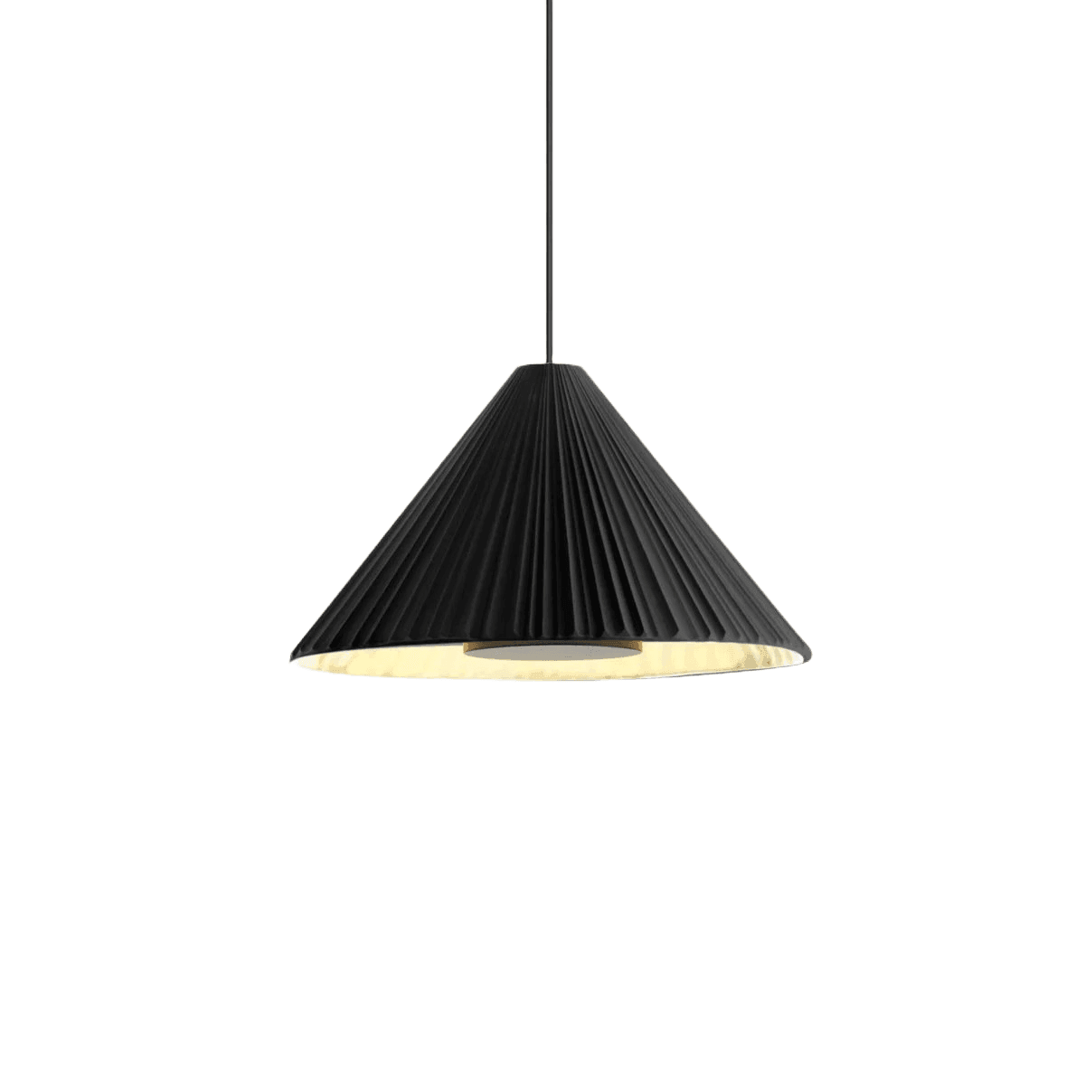 Lampa wisząca PU-ERH czarny ze złotym wykończeniem Marset    Eye on Design