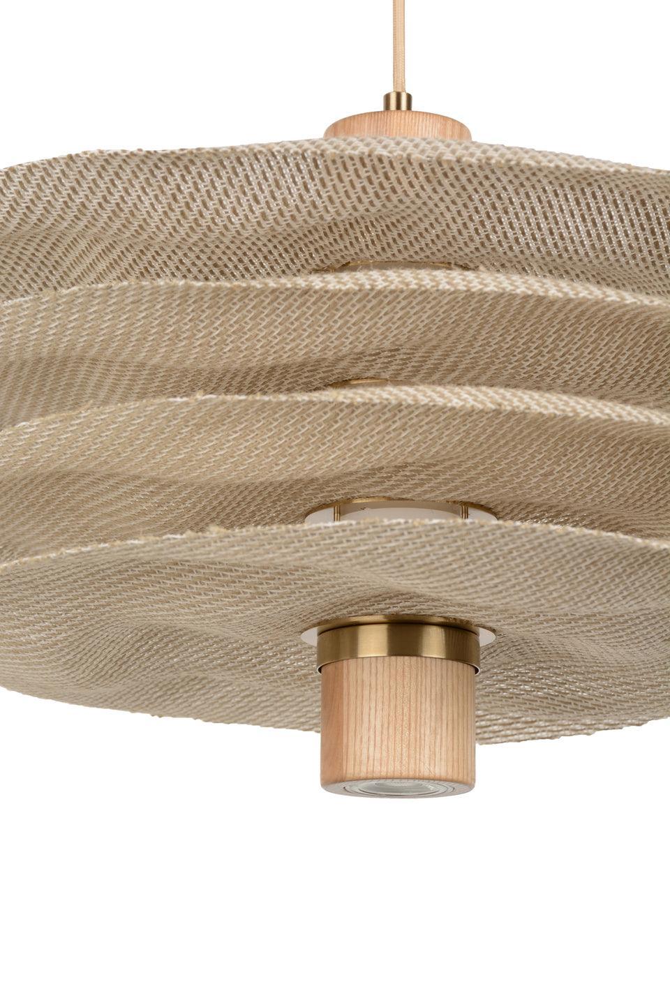 Lampa wisząca RIVAGE 2L beżowy len Market Set    Eye on Design