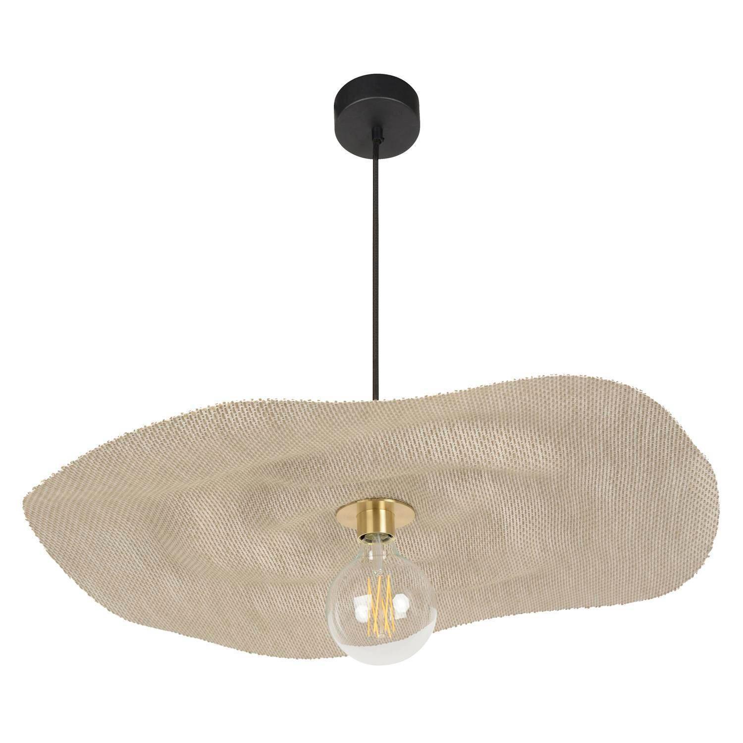 Lampa wisząca RIVAGE beżowy len Market Set 78 cm   Eye on Design