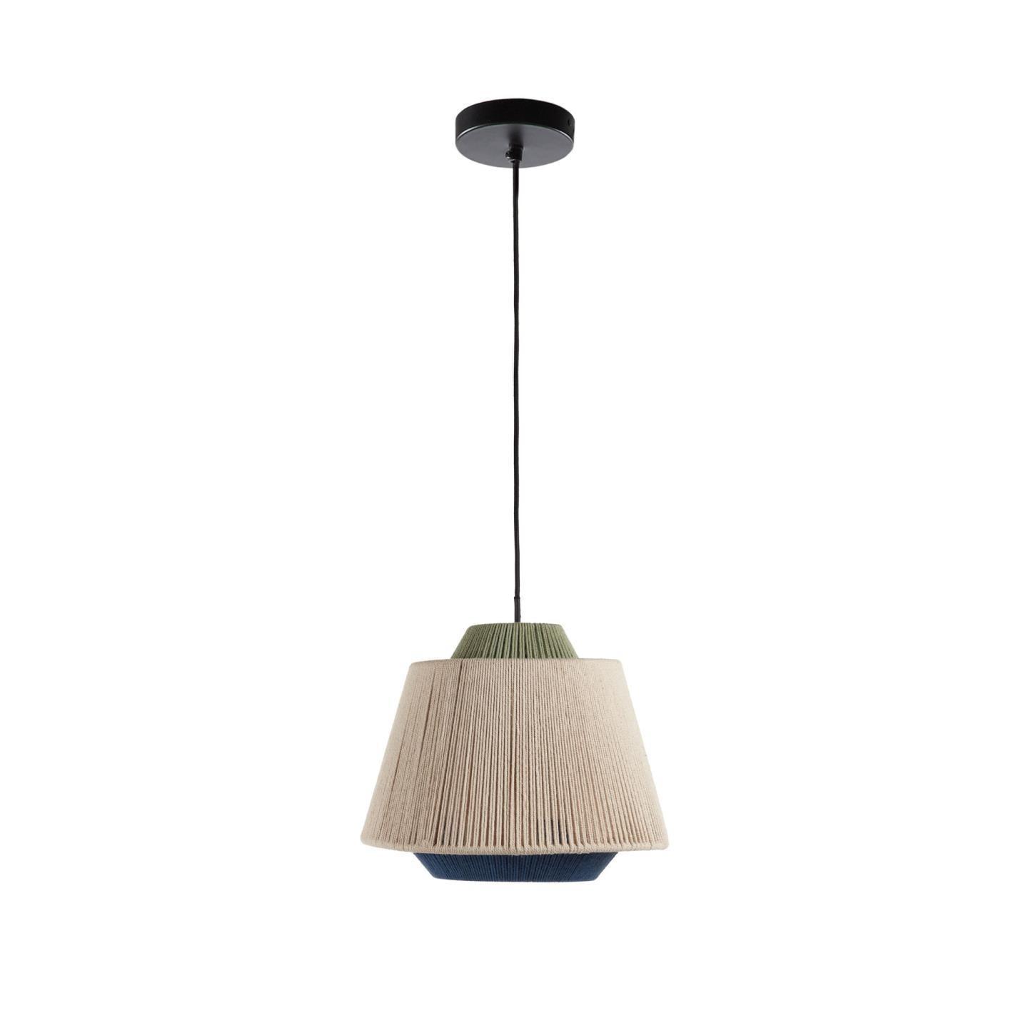 Lampa wisząca YUVIA beżowy z zielonym La Forma    Eye on Design