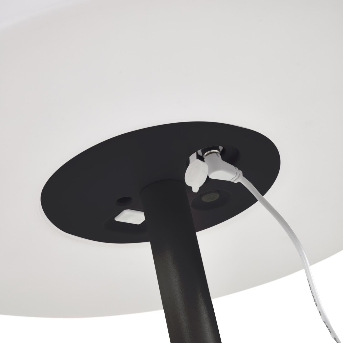 Lampa zewnętrzna podłogowa MARAY biały z czarną podstawą La Forma    Eye on Design