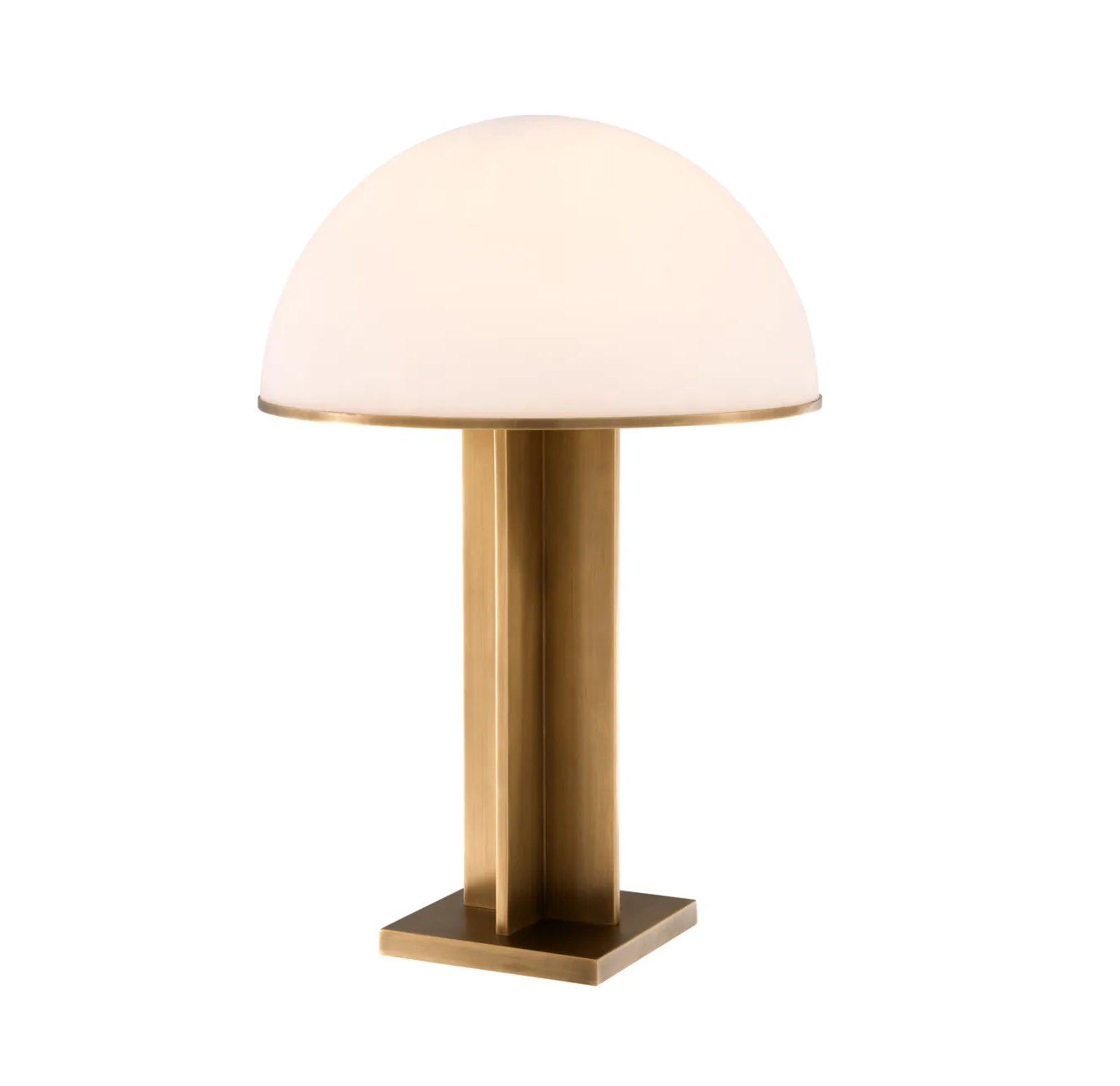 Lampa stołowa BERKLEY mosiężny z białym kloszem Eichholtz    Eye on Design