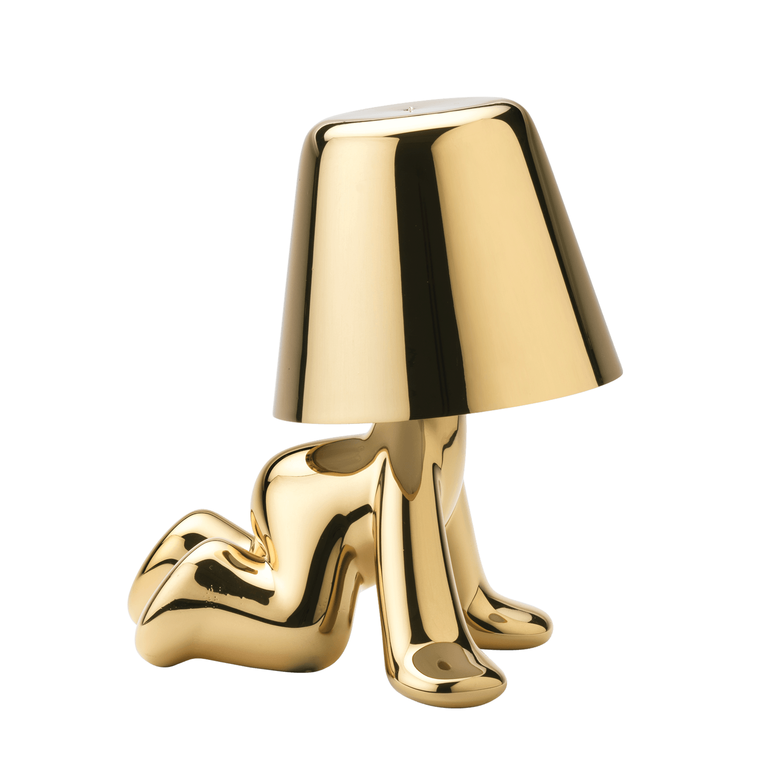 Lampka GOLDEN BROTHER RON złoty Qeeboo    Eye on Design