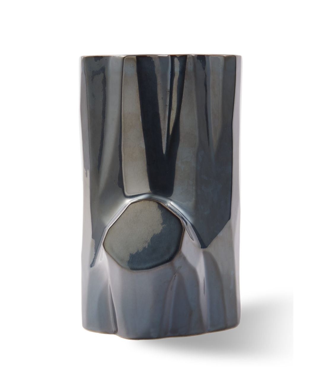 LOG Vase dunkelgrau