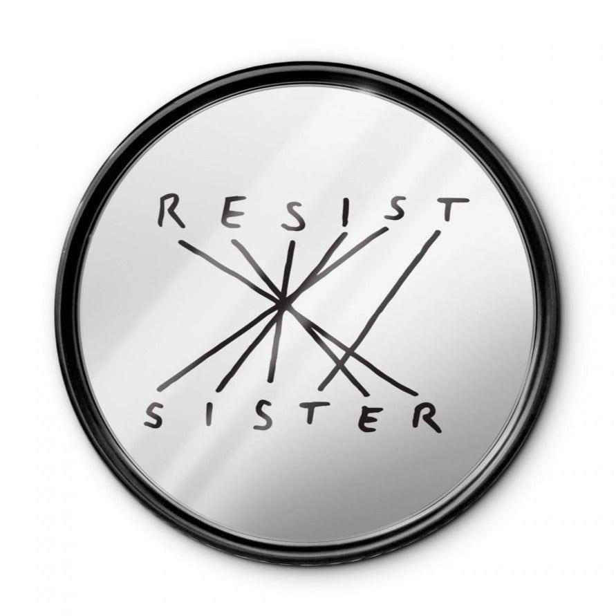 Lustro CONNECTION RESIST SISTER czarny Seletti    Eye on Design