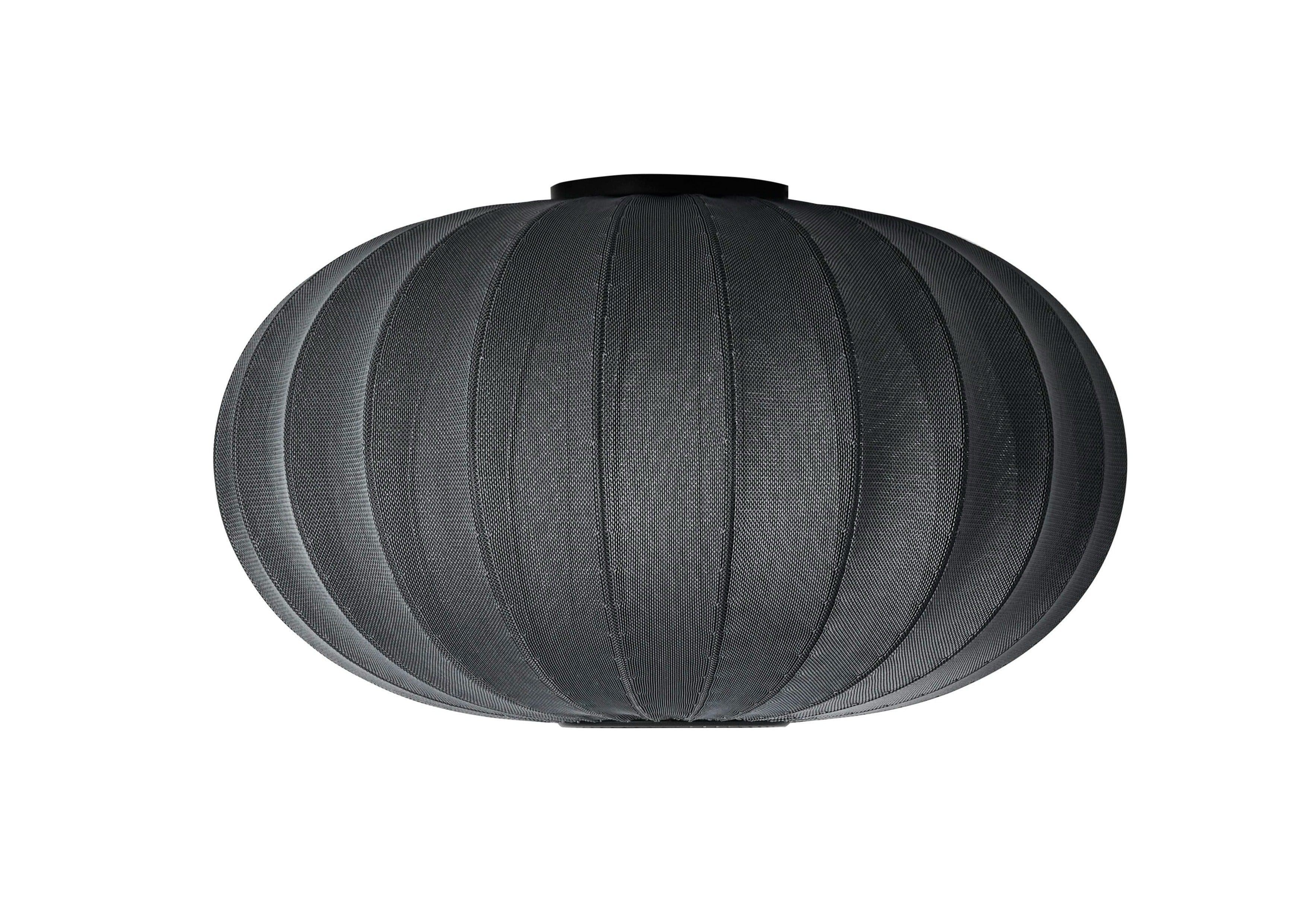 Knit-Wit Oval ceiling lamp black