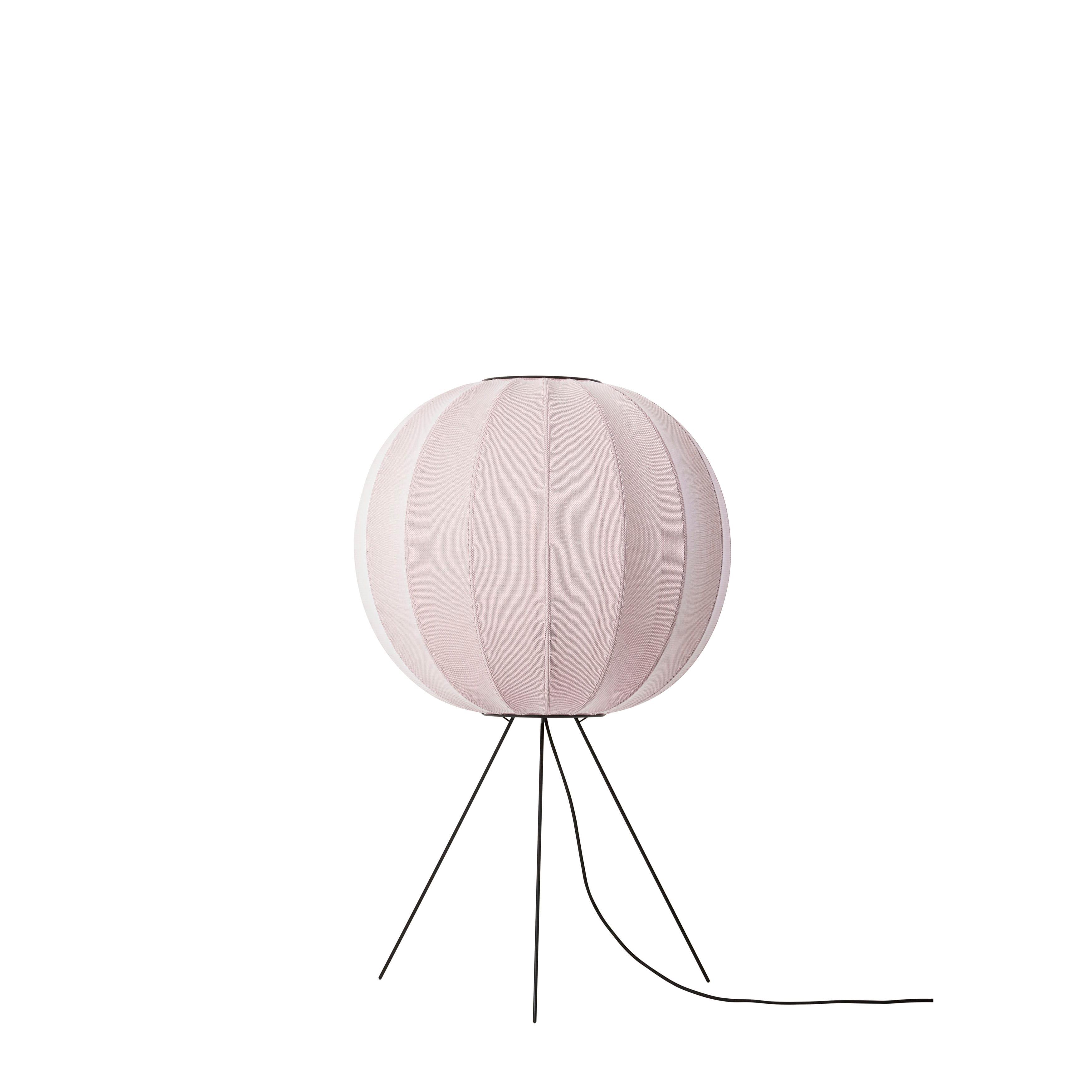 Stehlampe Dreibein niedrig KNIT-WIT hellrosa