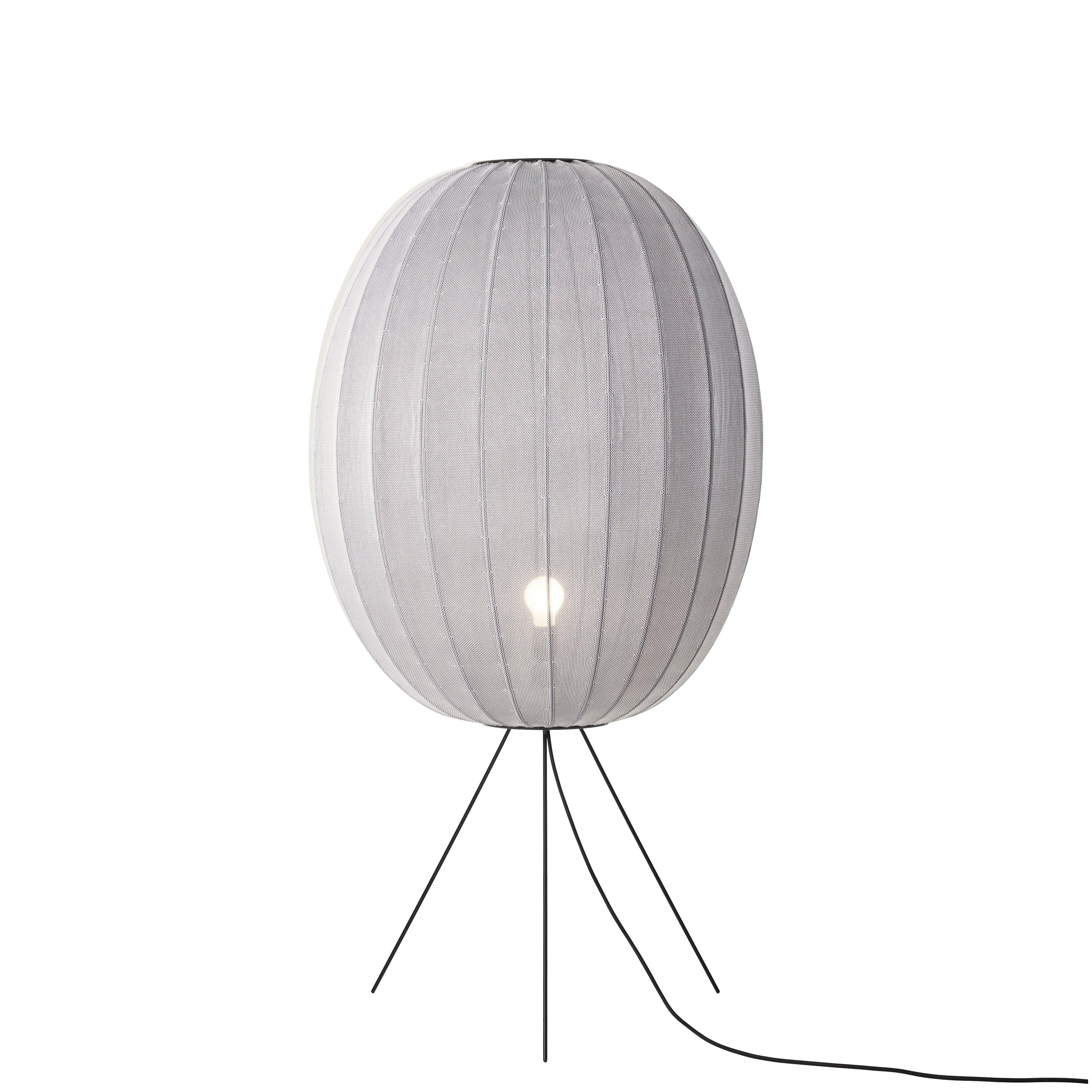 KNIT-WIT gray tripod floor lamp