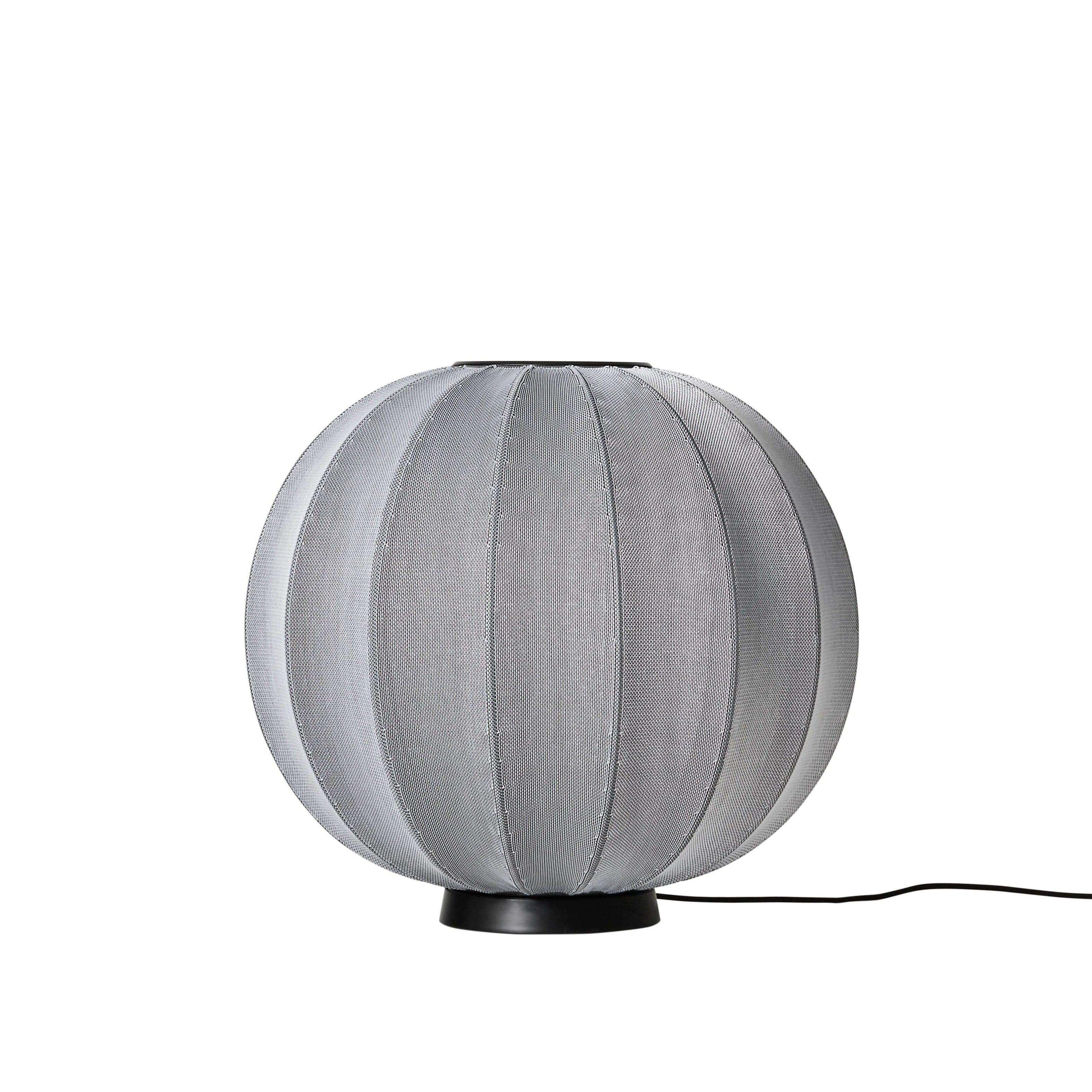Lampa podłogowa niska KNIT-WIT LEVEL szary