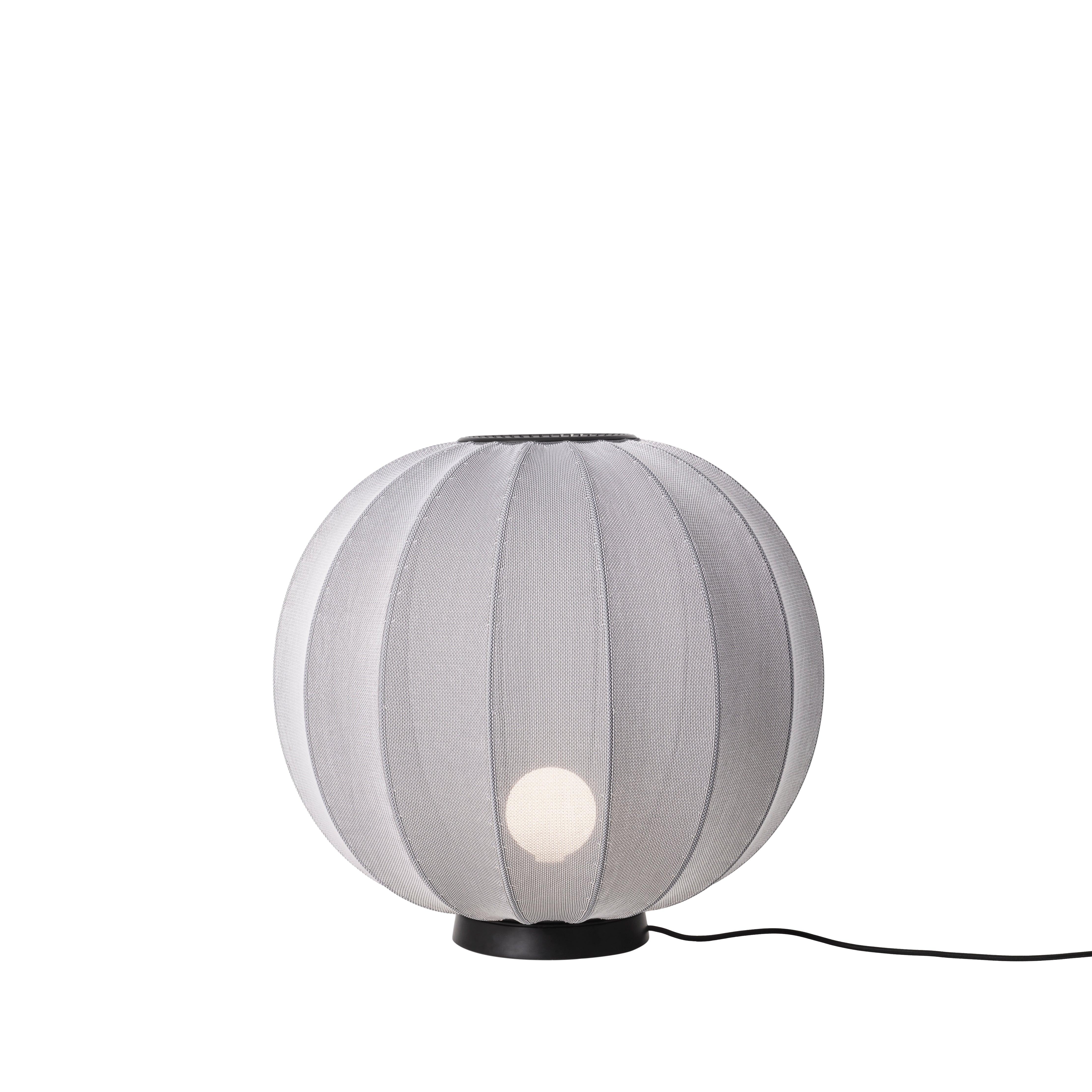 Lampa podłogowa niska KNIT-WIT LEVEL szary
