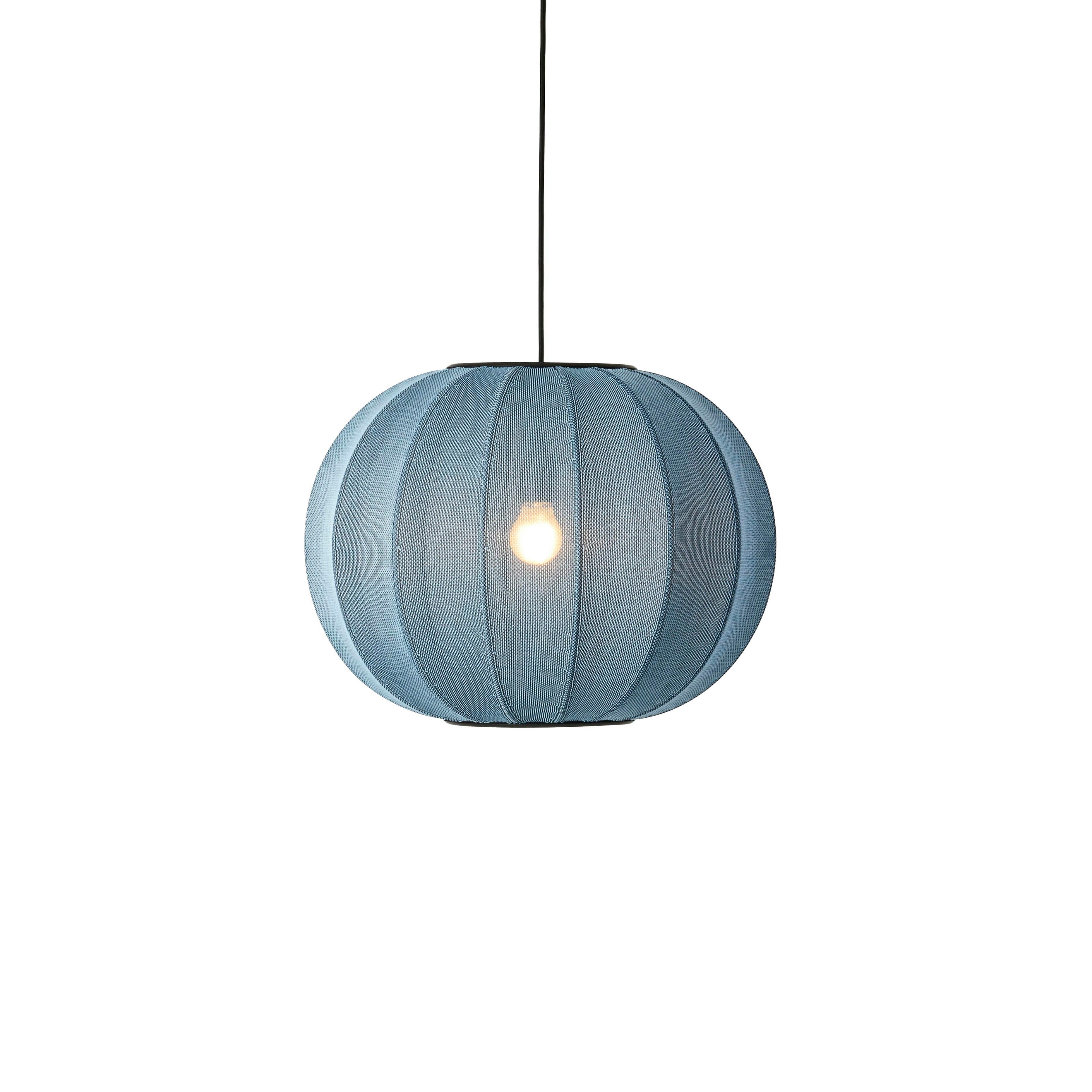 Lampa wisząca KNIT-WIT ROUND niebieski