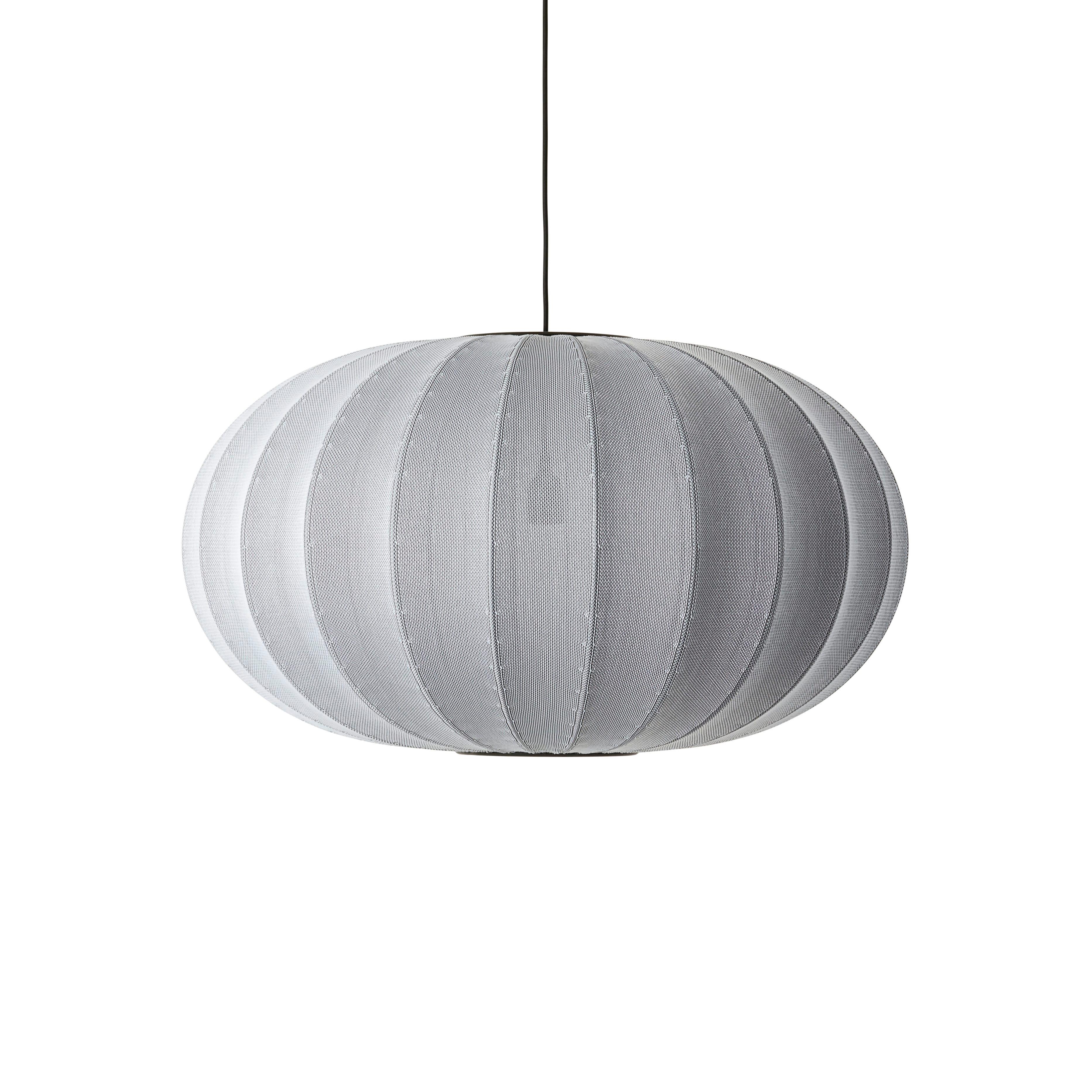 Knit-Wit Oval Gray hanging lamp