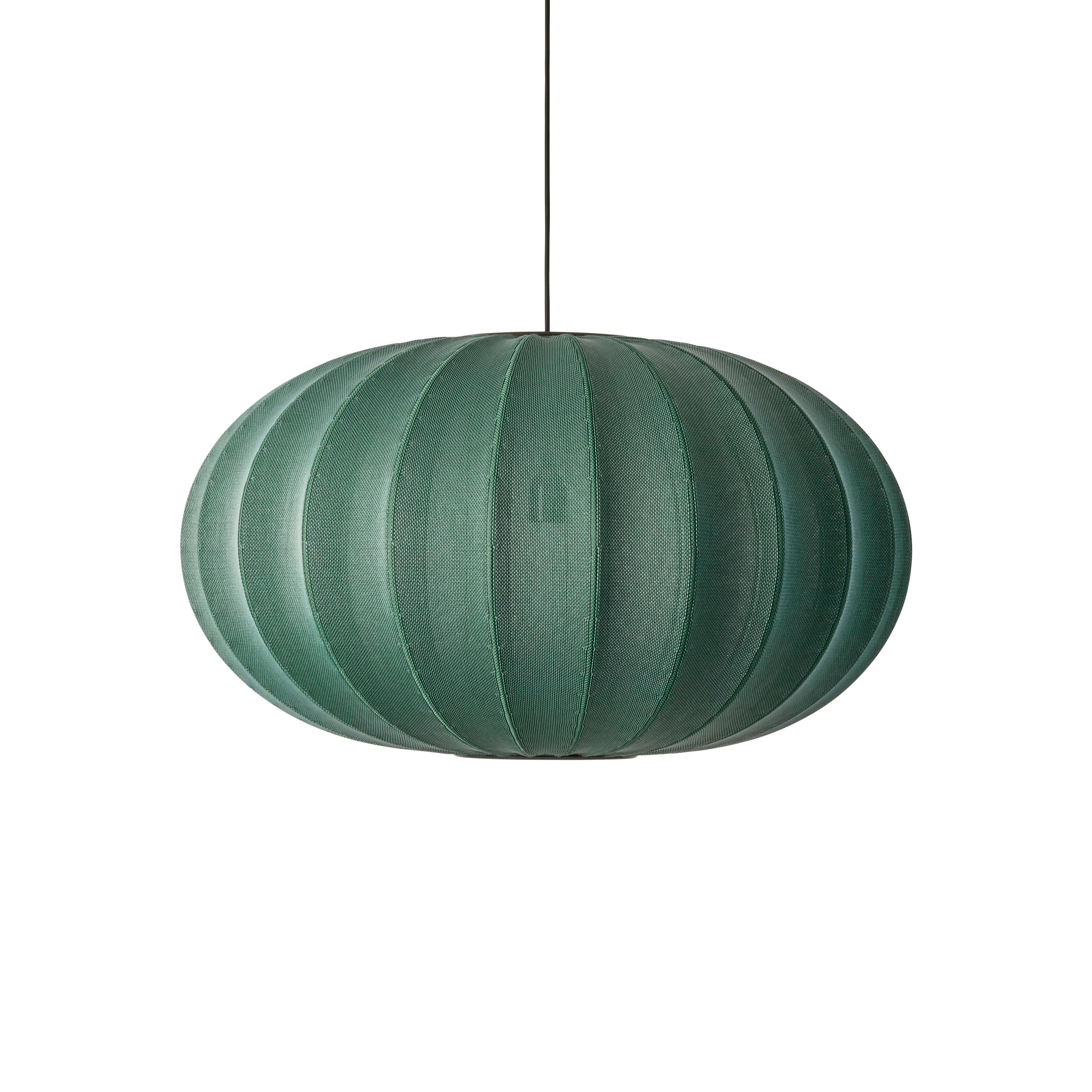 Knit-Wit Oval Green hanging lamp