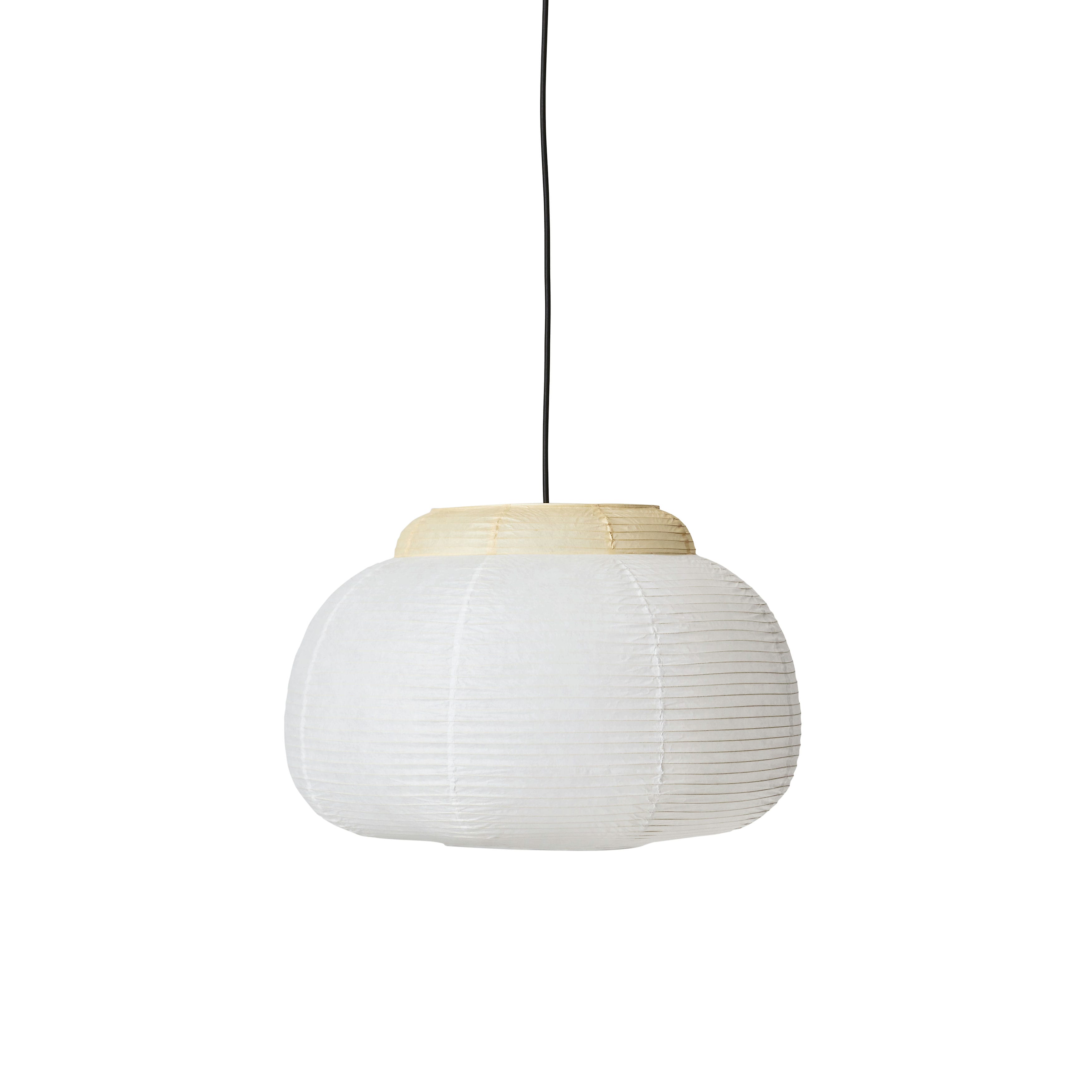 Single white with yellow hanging lamp