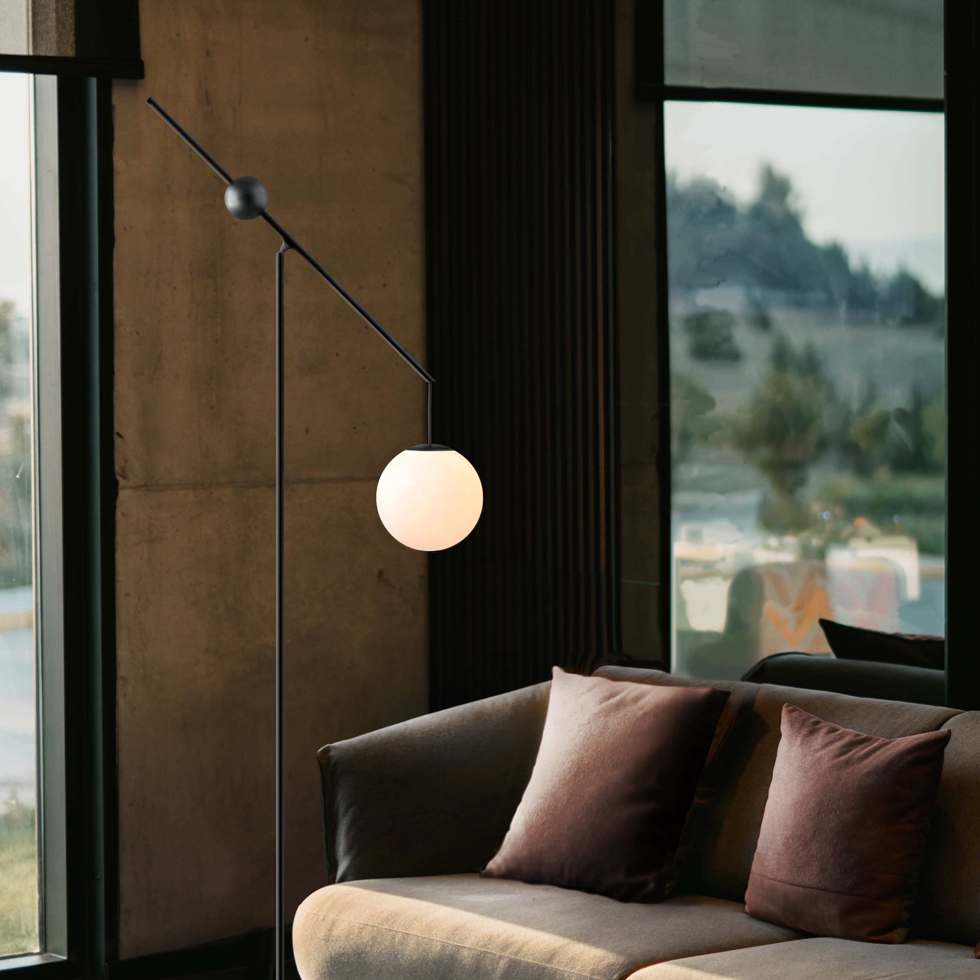 Malamaty floor lamp black