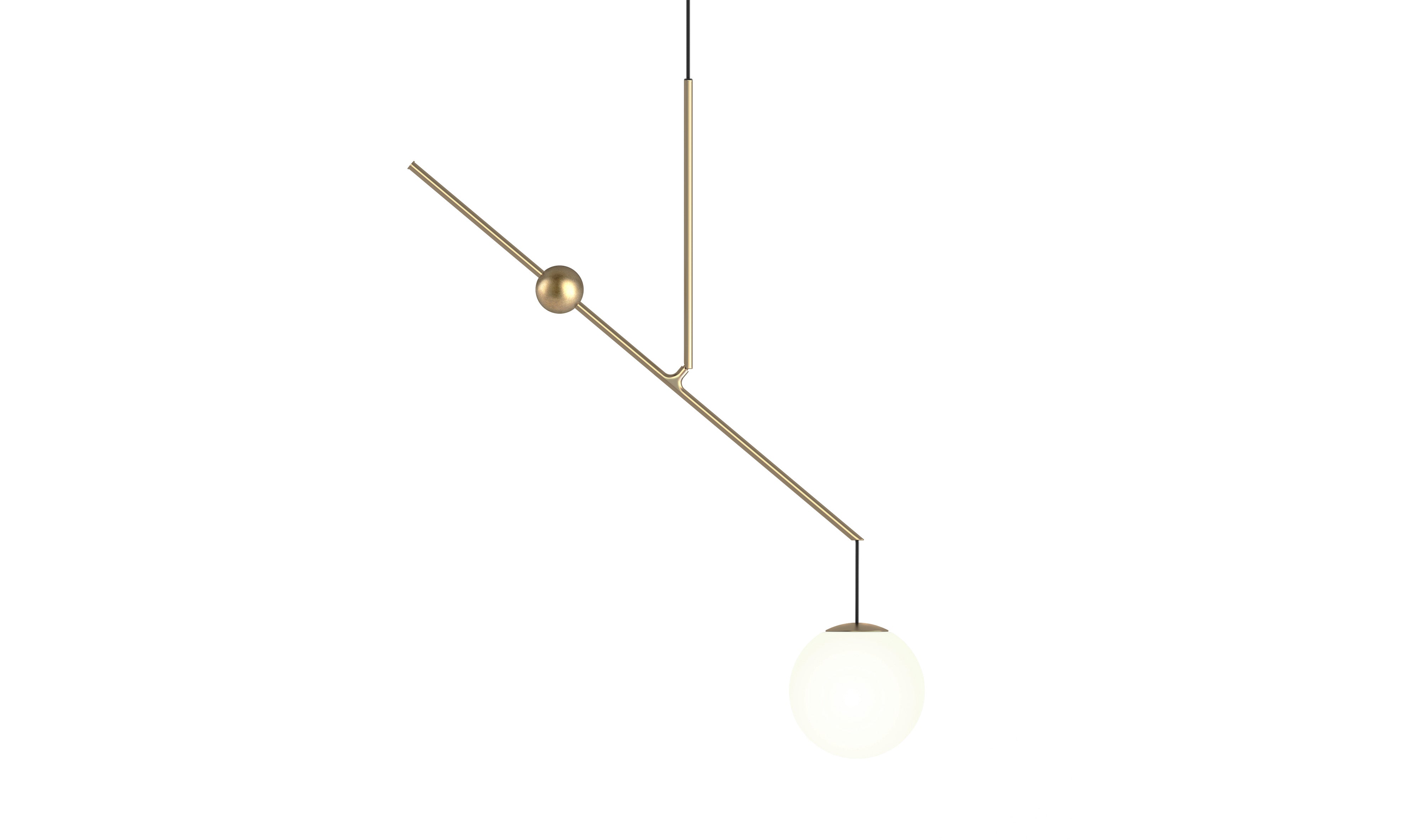 Hanging lamp brass