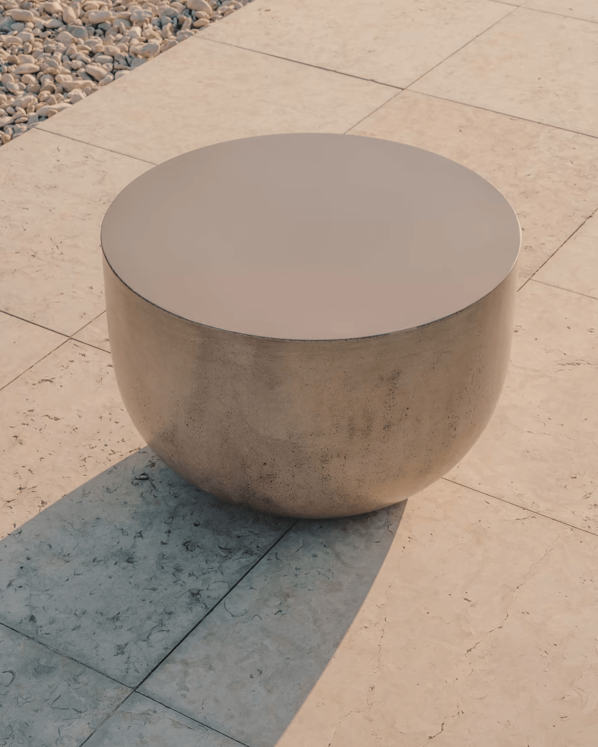 Mały stolik kawowy cementowy GARBET szary La Forma    Eye on Design