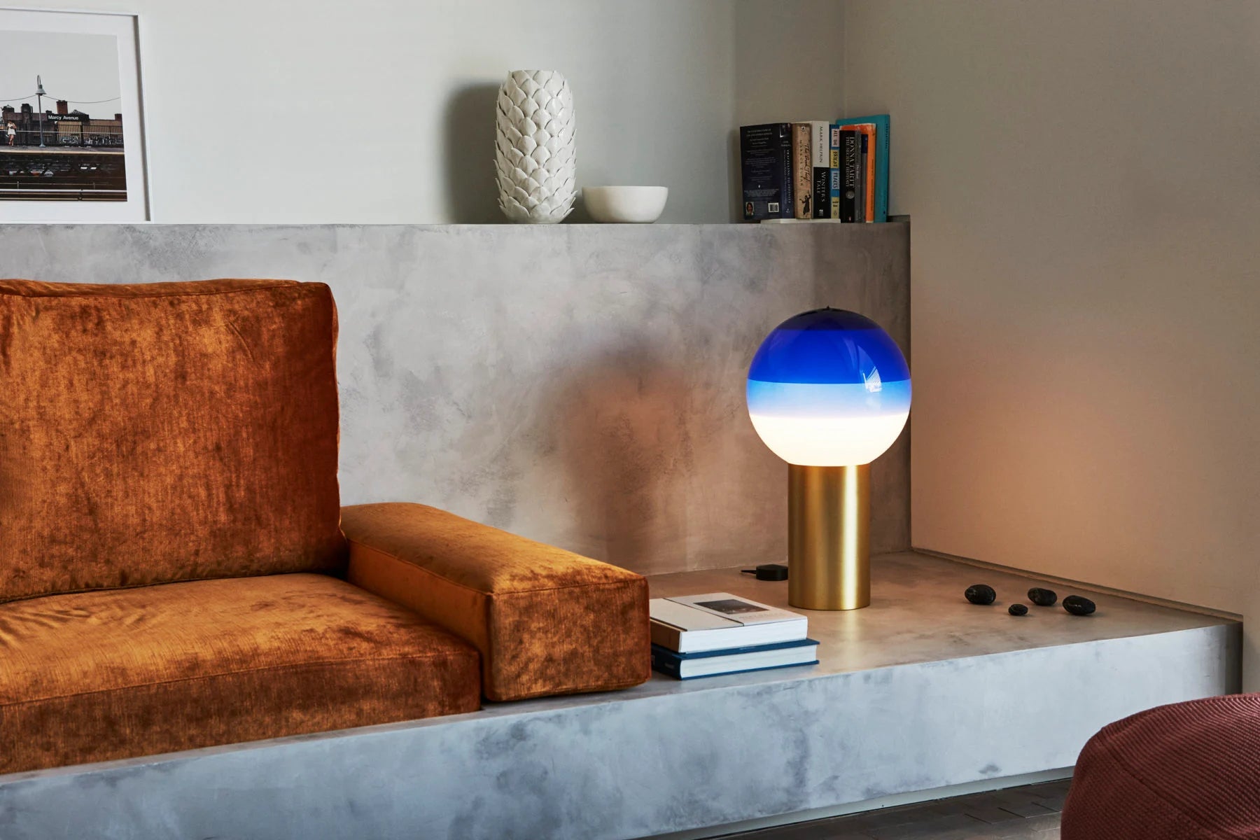 Lampa stołowa DIPPING niebieski Marset    Eye on Design