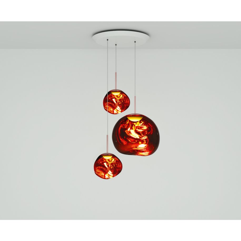 Melt Round Miedziana hanging lamp