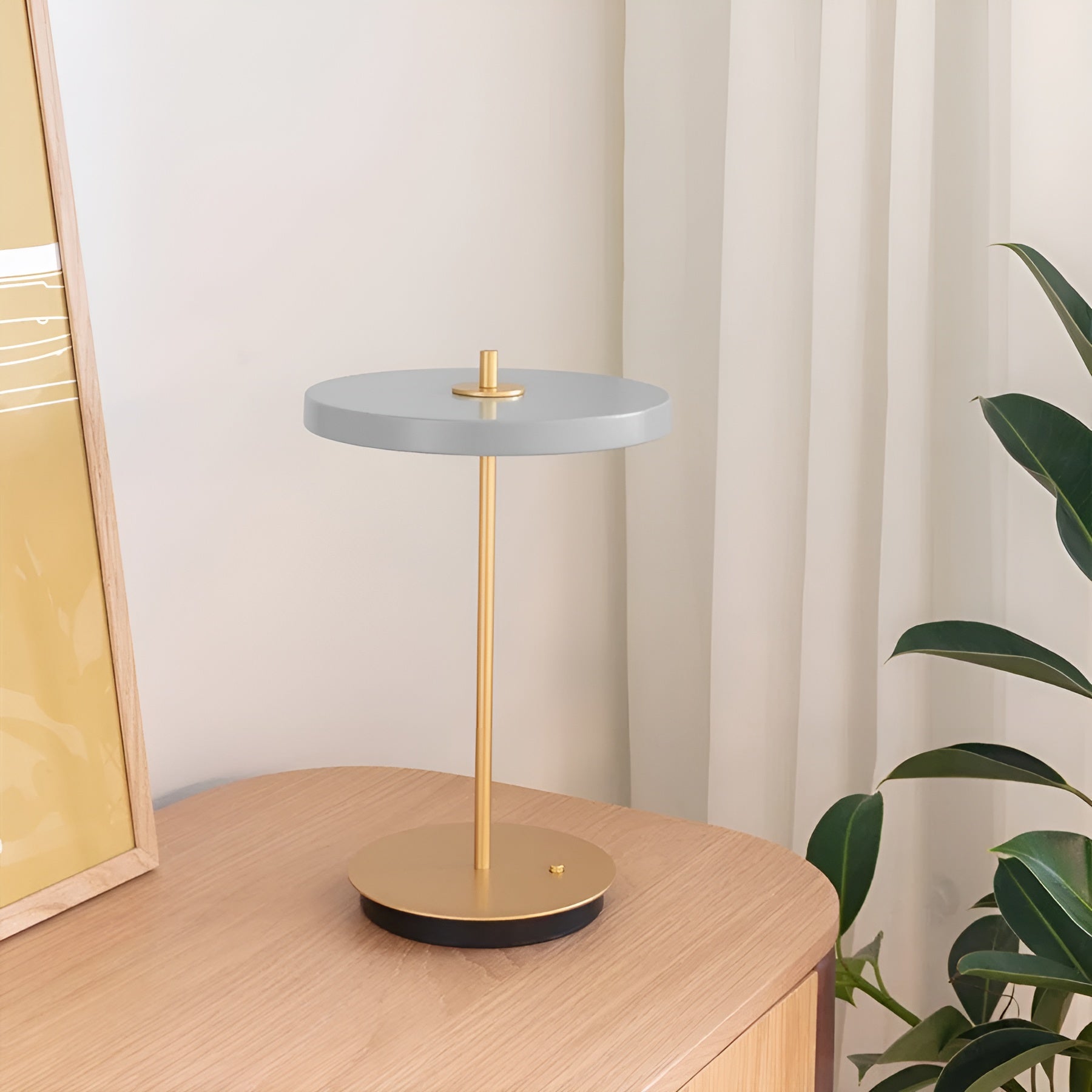 Tragbare Lampe ASTERIA MOVE hellgrau