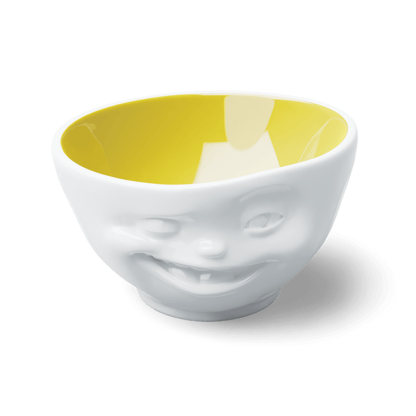Miska WINKING biały z żółtym wnętrzem 58products    Eye on Design