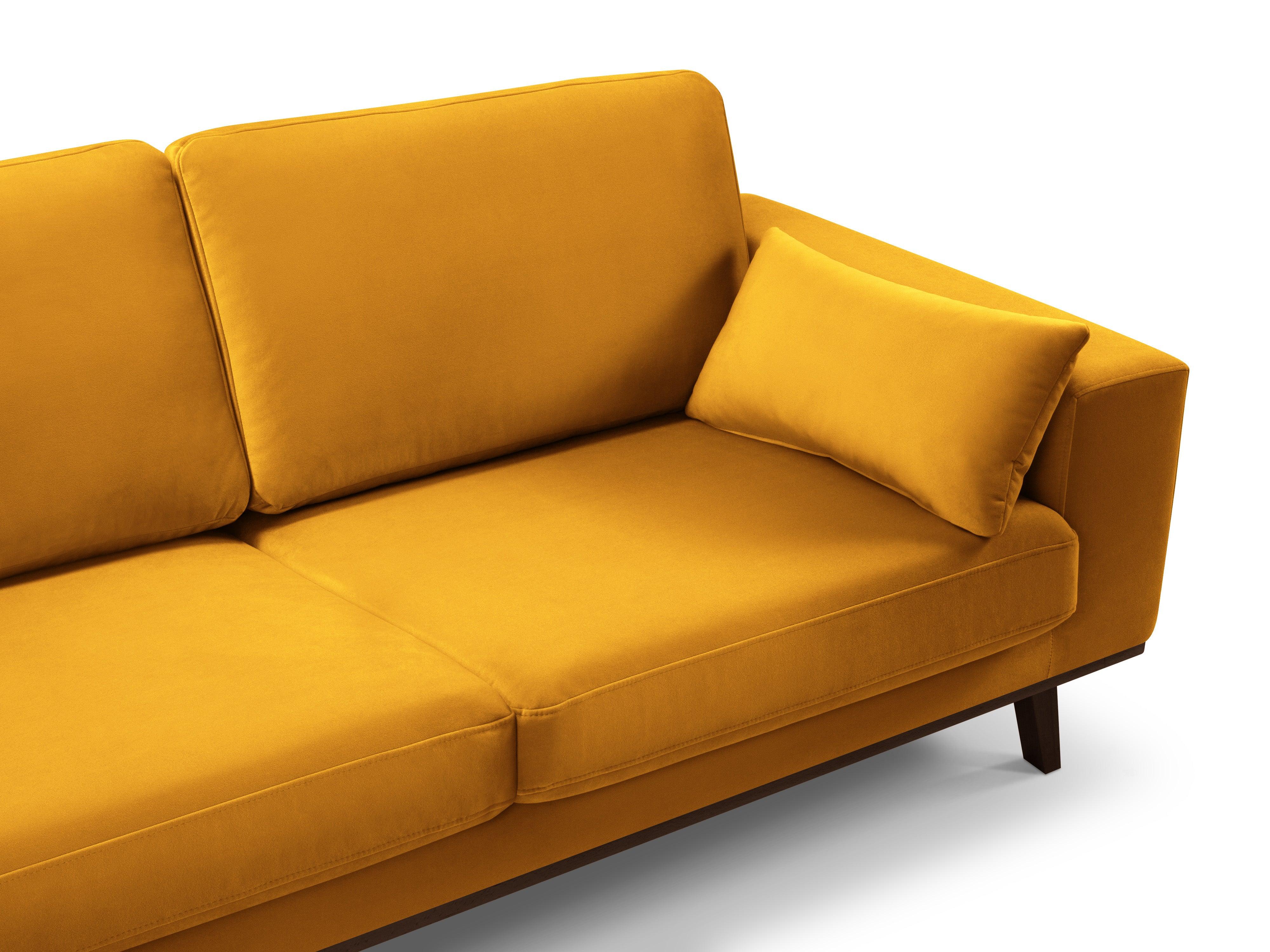 Narożnik aksamitny lewostronny HEBE żółty Mazzini Sofas    Eye on Design