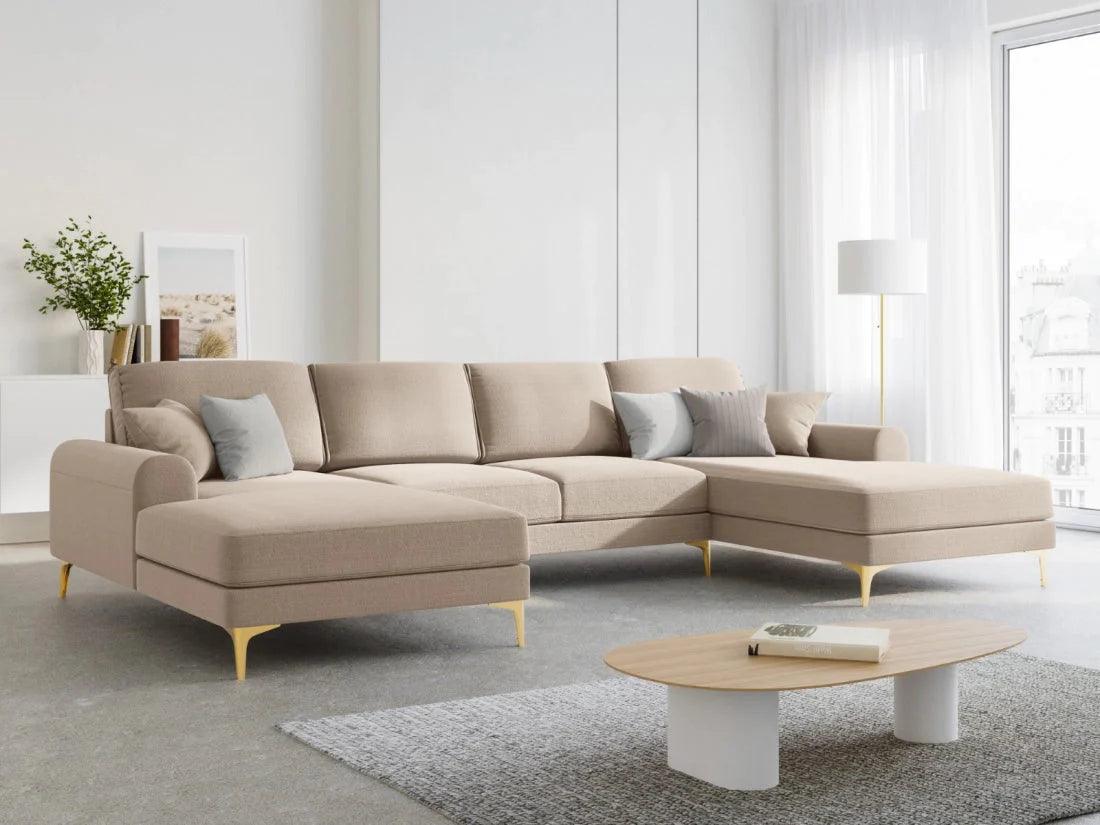 Narożnik w kształcie U MADARA beżowy Mazzini Sofas    Eye on Design