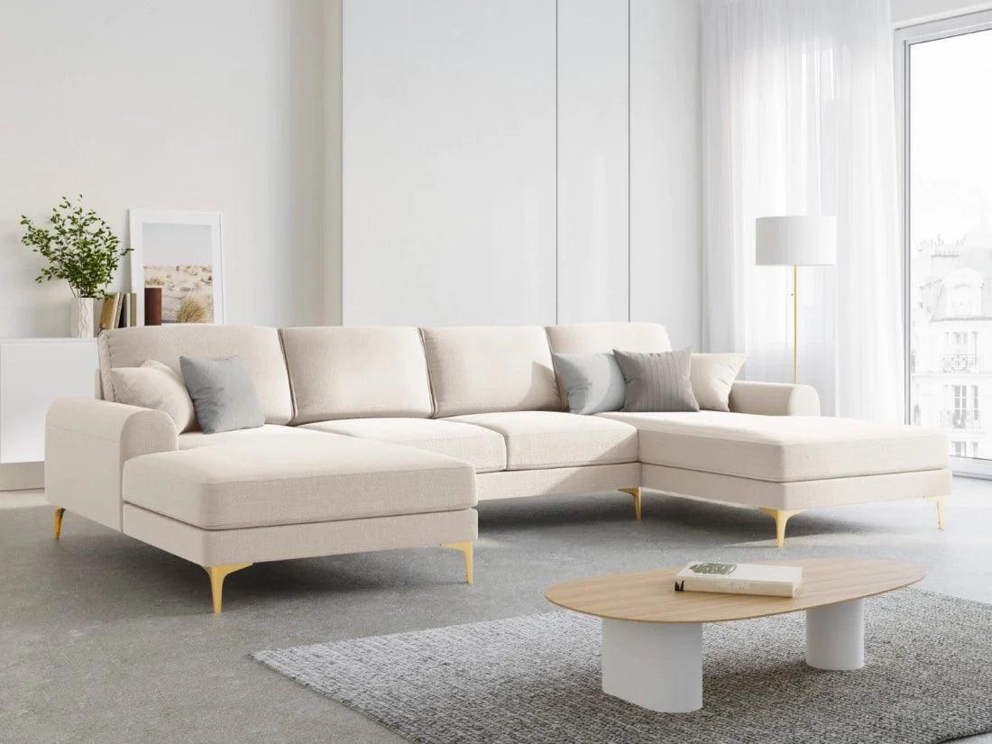 Narożnik w kształcie U MADARA jasnobeżowy Mazzini Sofas    Eye on Design