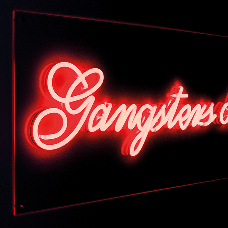 Neon ścienny GANGSTERS czerwony Bold Monkey    Eye on Design