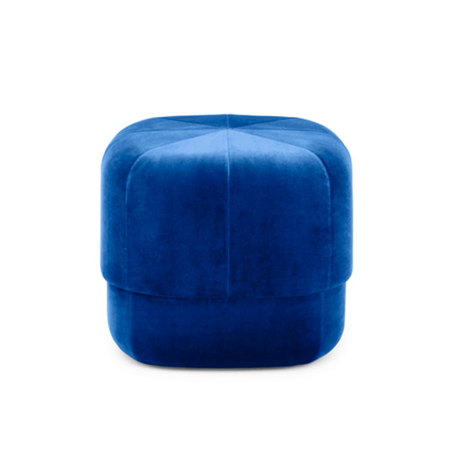 Blue pouf