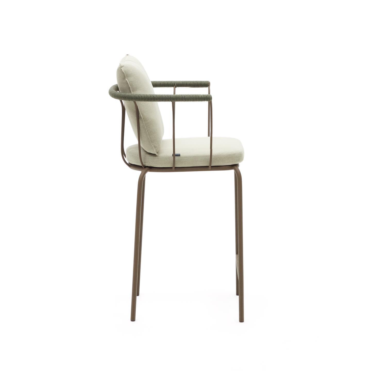 Ogrodowe krzesło barowe SALGUER brązowy La Forma    Eye on Design