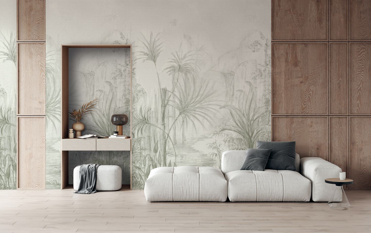 Wandbild ARILLE beige