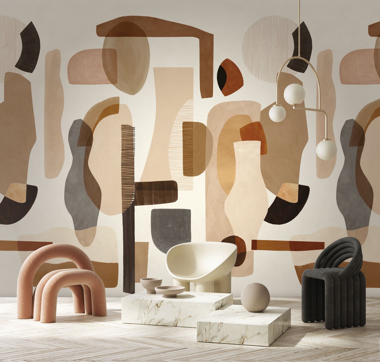 Wandbild AUDRIA braun