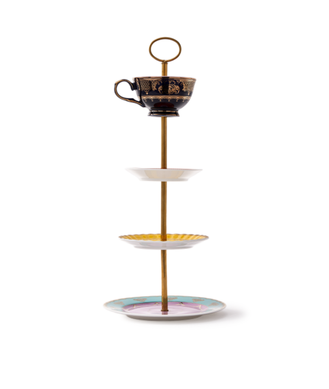 Patera GRANDPA HIGH TEA SET kolorowa porcelana