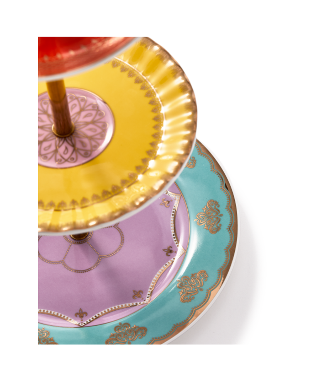 Patera GRANDPA HIGH TEA SET kolorowa porcelana