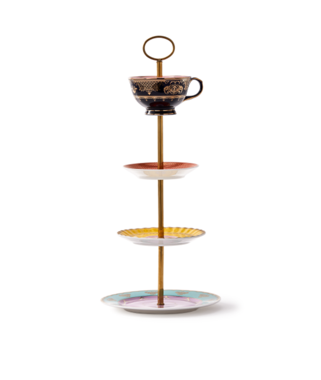 Patera GRANDPA HIGH TEA SET kolorowa porcelana