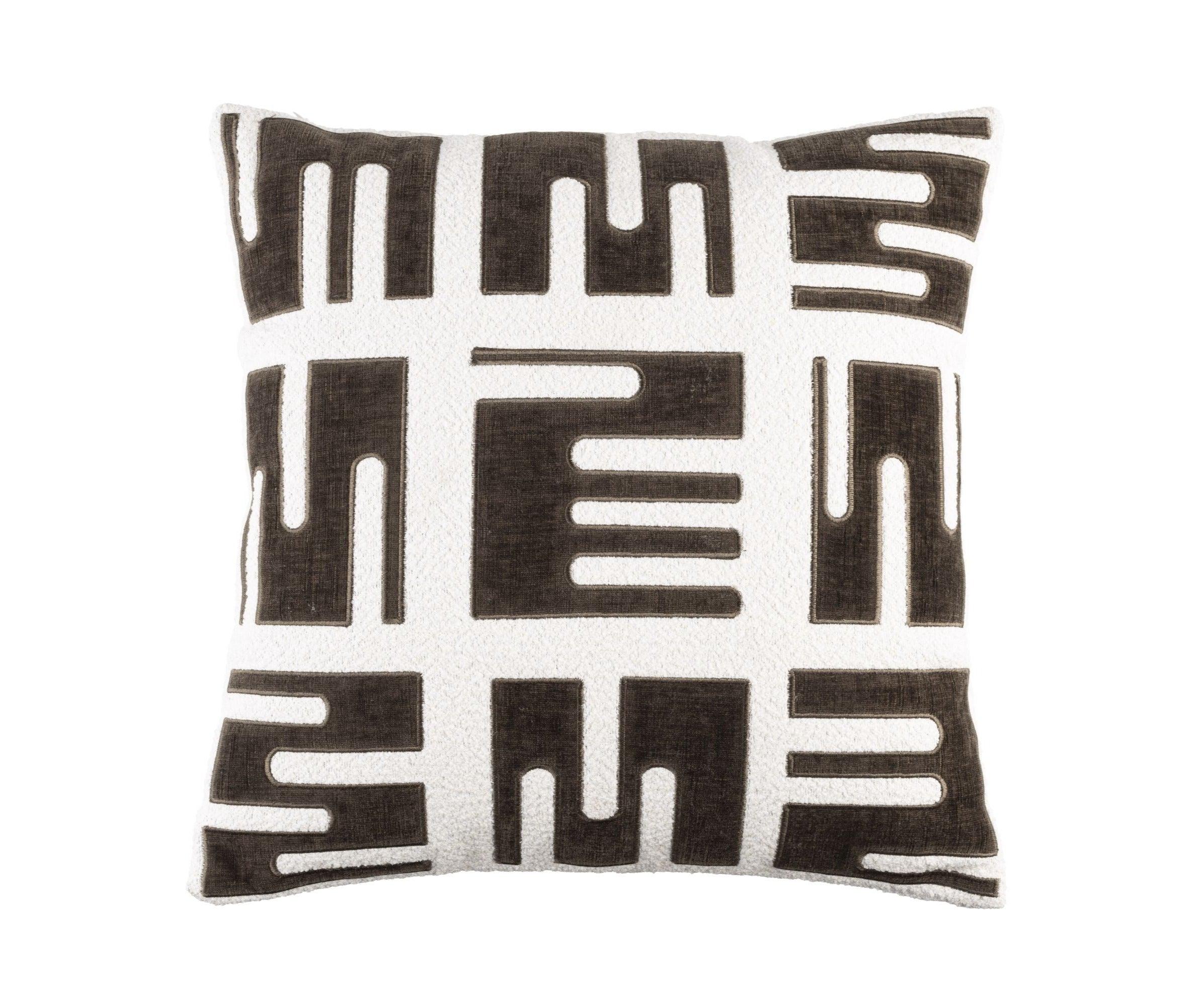 Cushion Clyde Brown White Label Living    Eye on Design