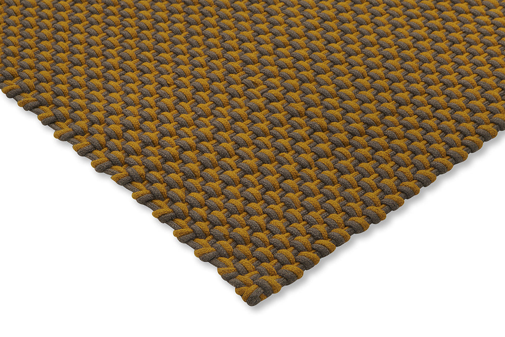 Yellow-brown Lace external rug