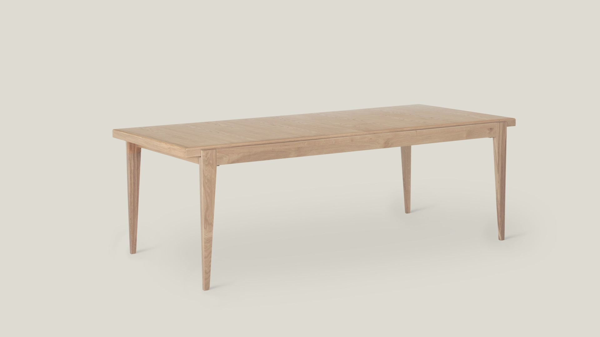 Ausziehbarer Tisch S-TABLE aus Eichenholz