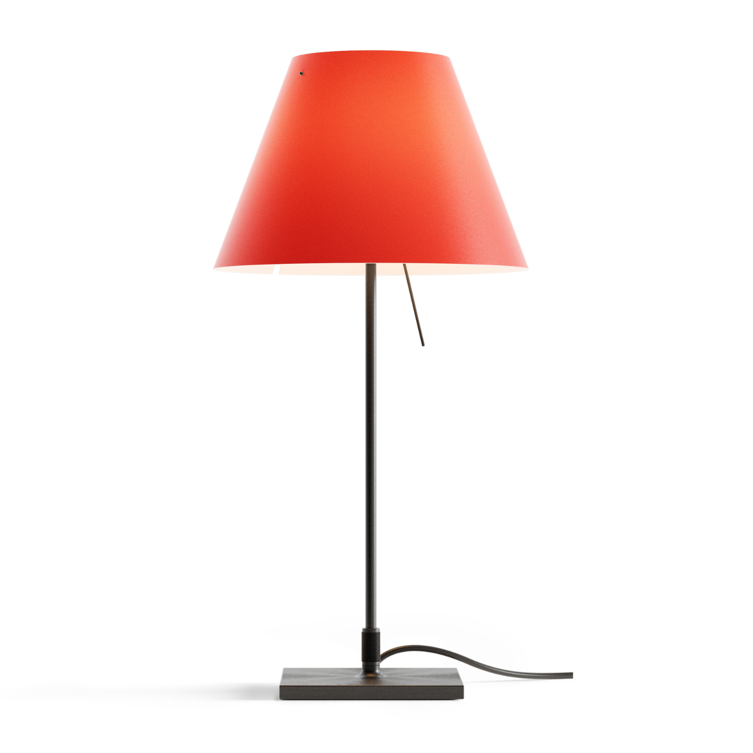 Costanzina table lamp red lampshade