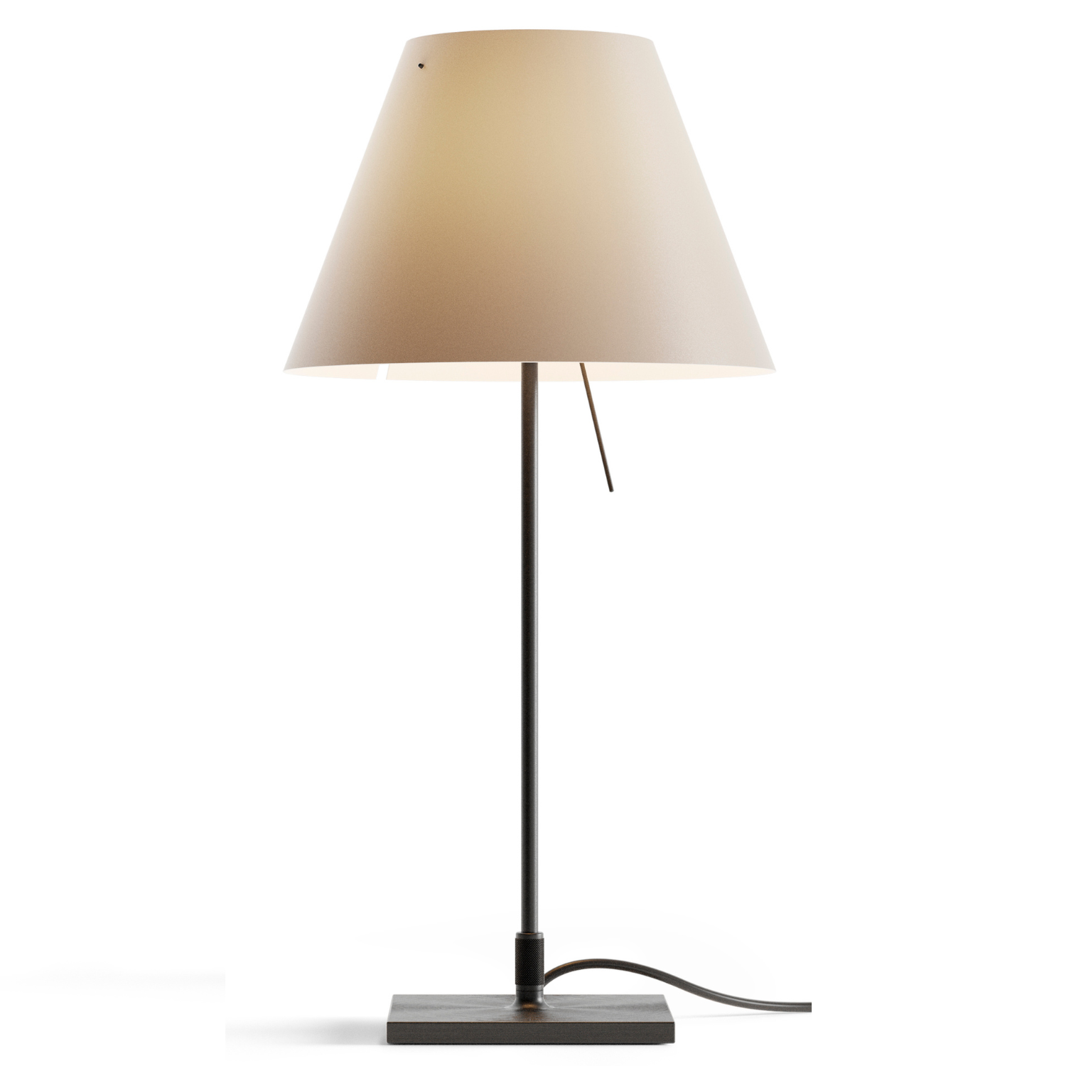 Costanzina Tischlampe Beige Lampenschirm