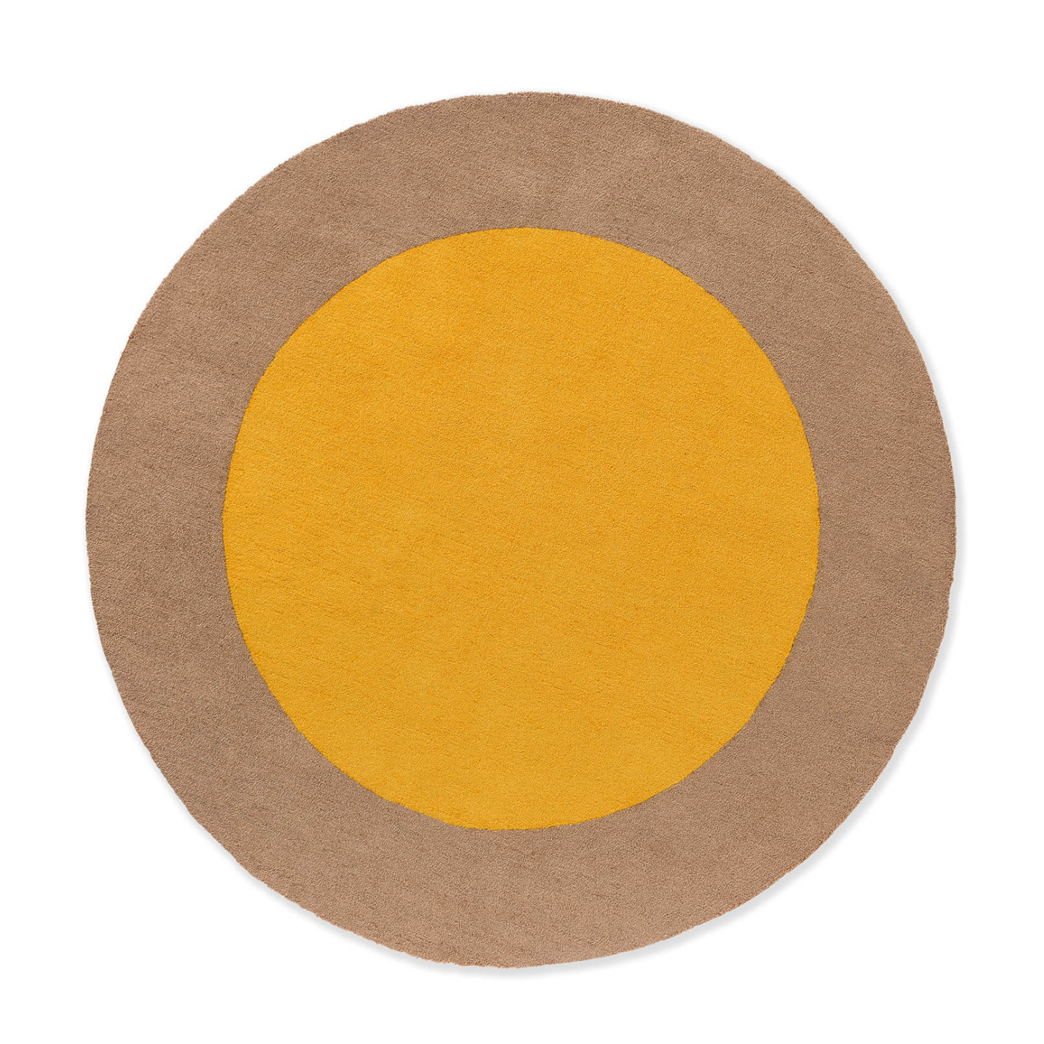 External rug Festival Round Yellow