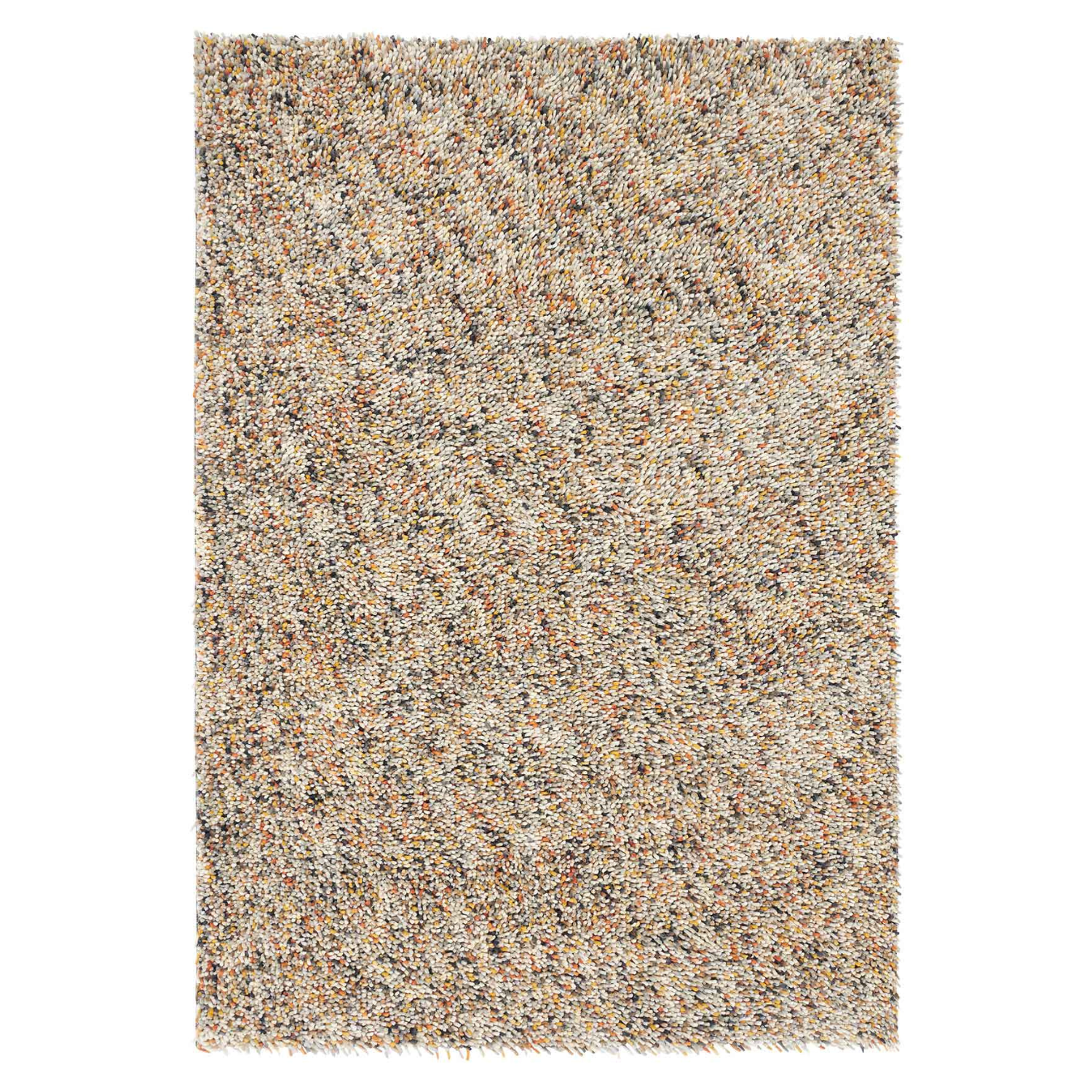 Dots orange-cream rug