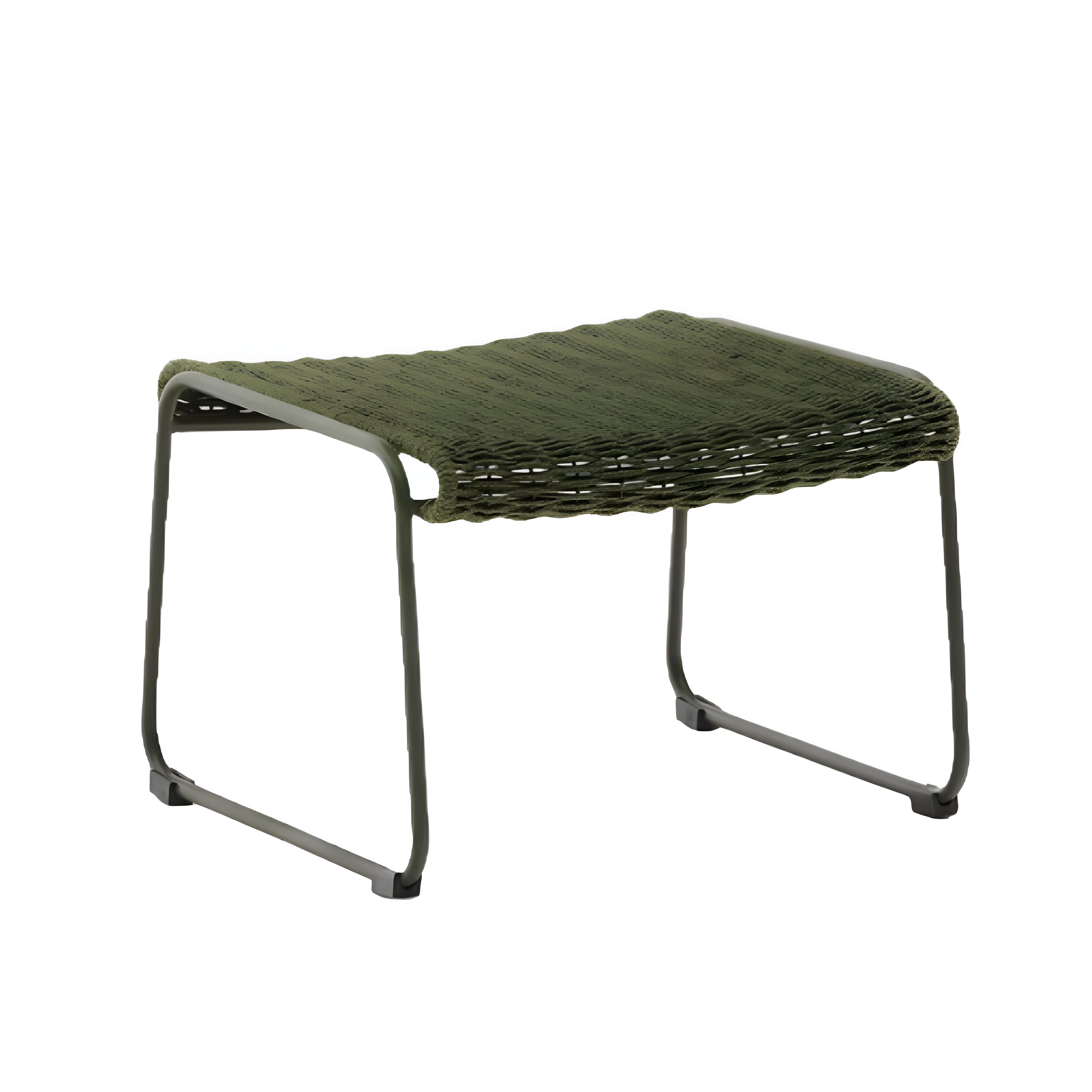 External footrest Maurina Zielony with a green steel base