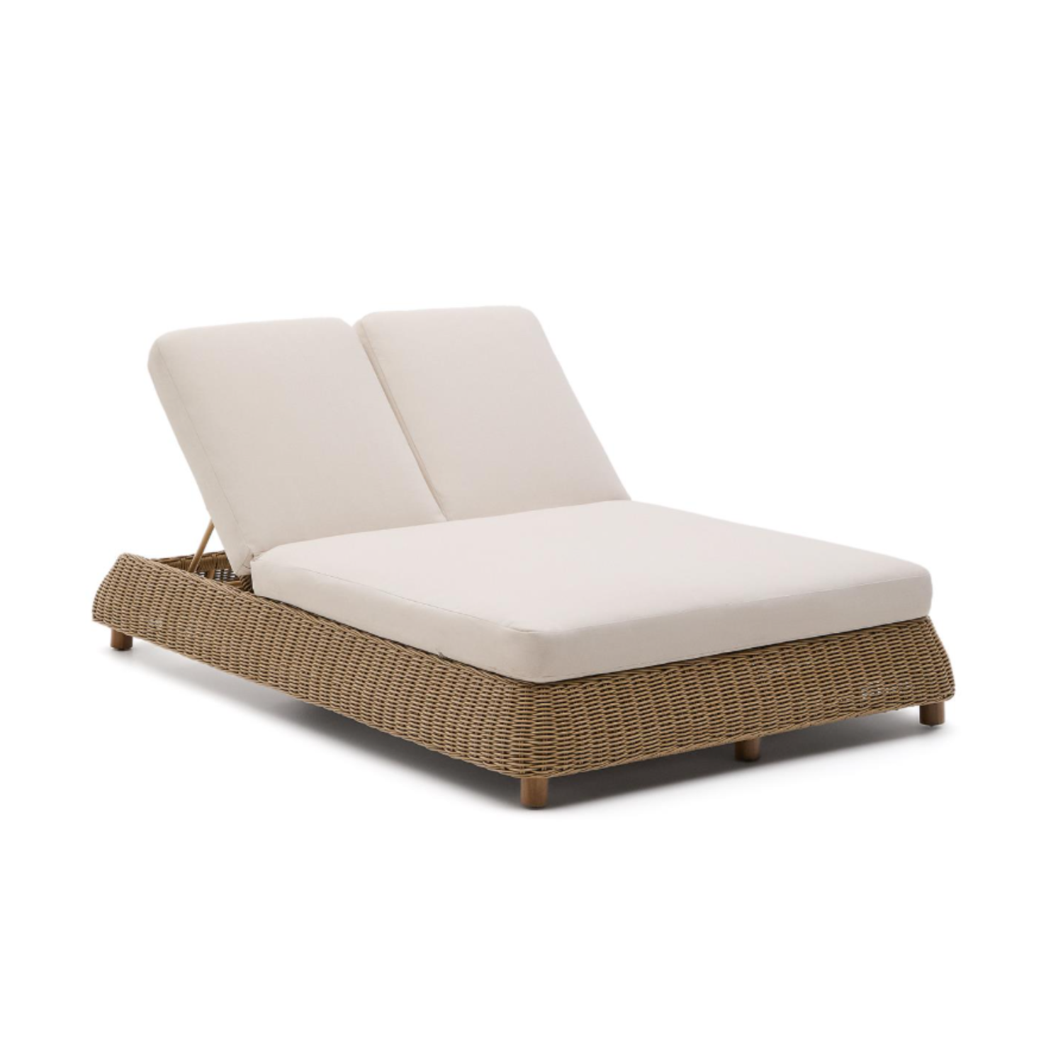 Double deckchair synthetic rattan [Julia] [Amelia SPR]