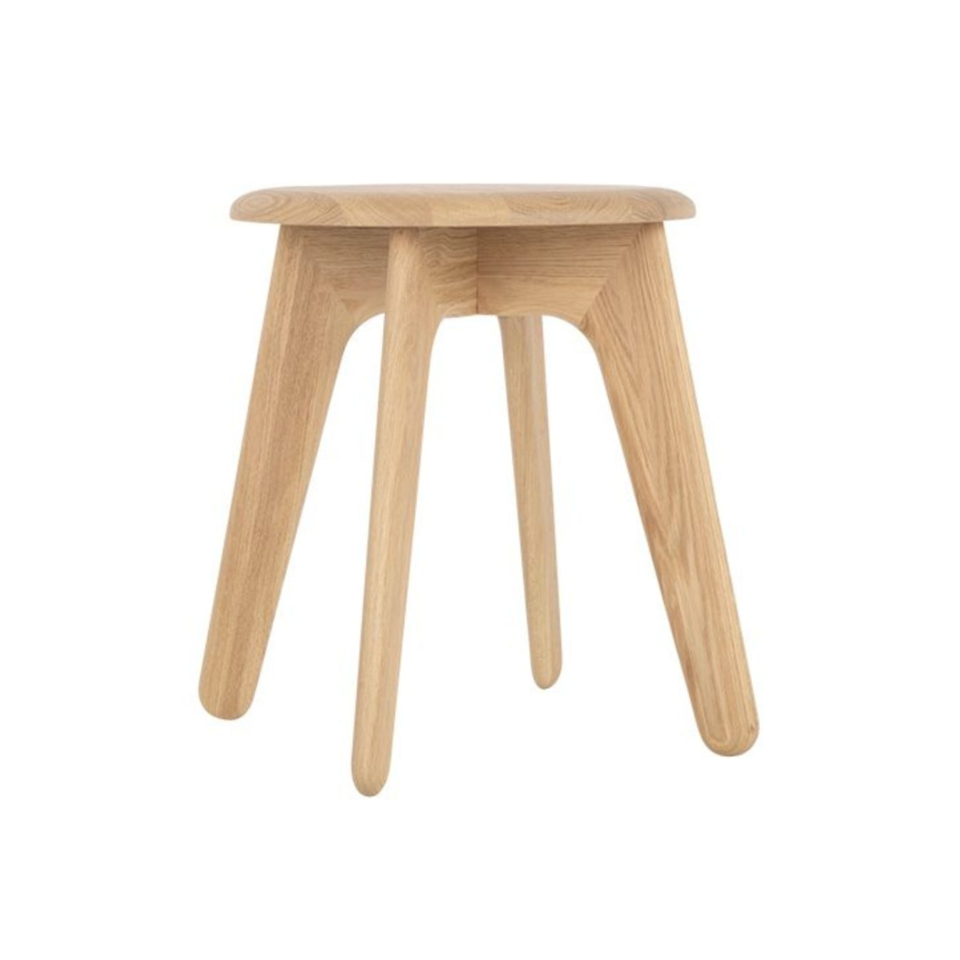 Slab stool oak wood