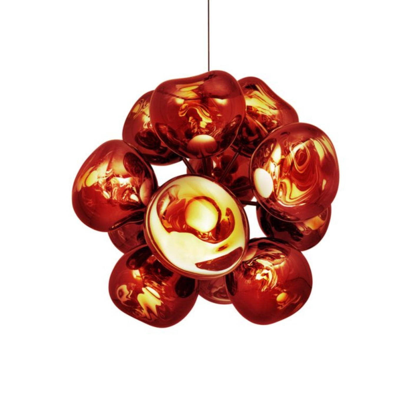 Melt Burst Copper chandelier