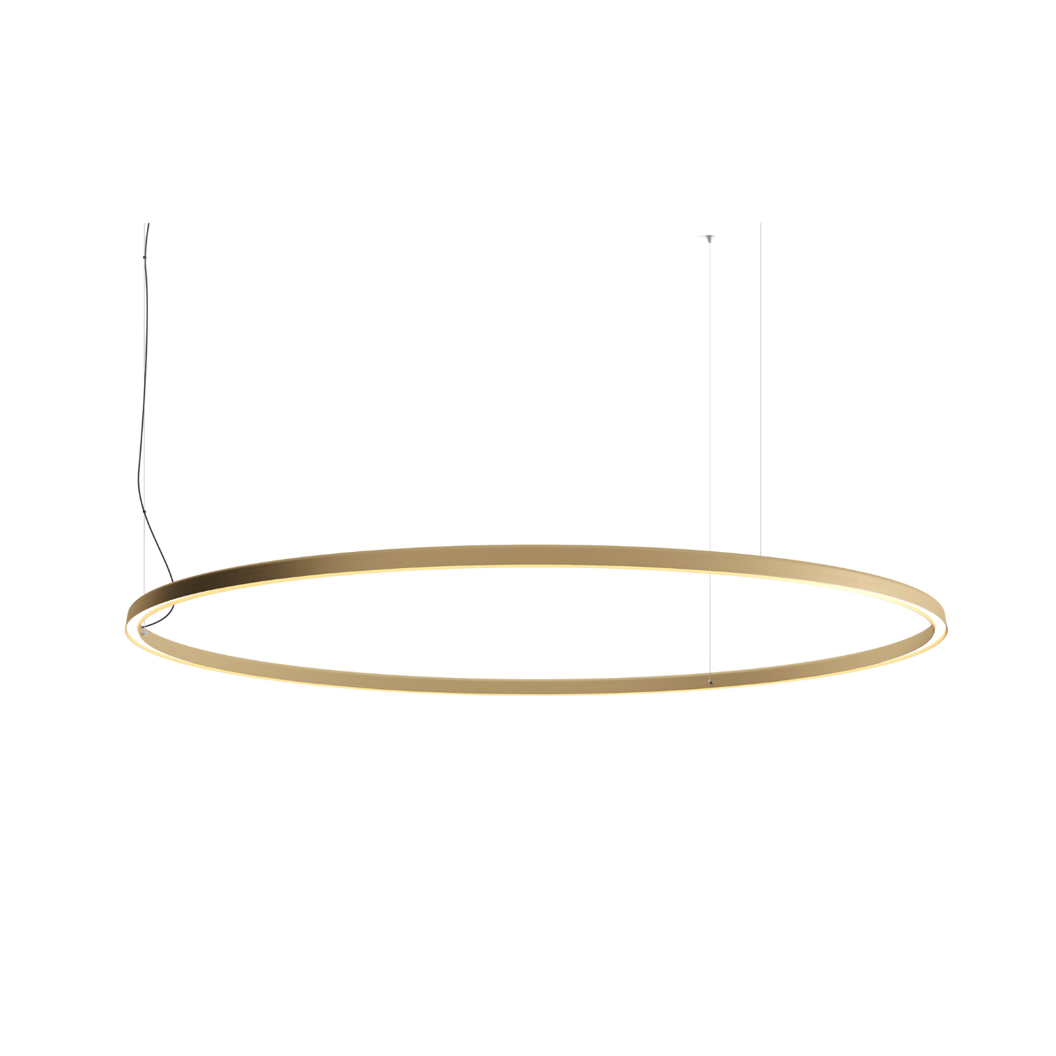 Compendium hanging lamp circle brass