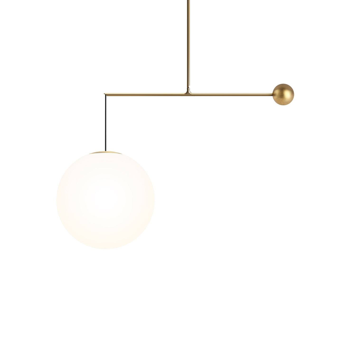 Hanging lamp brass