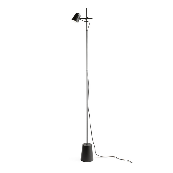 Counterbalance black floor lamp